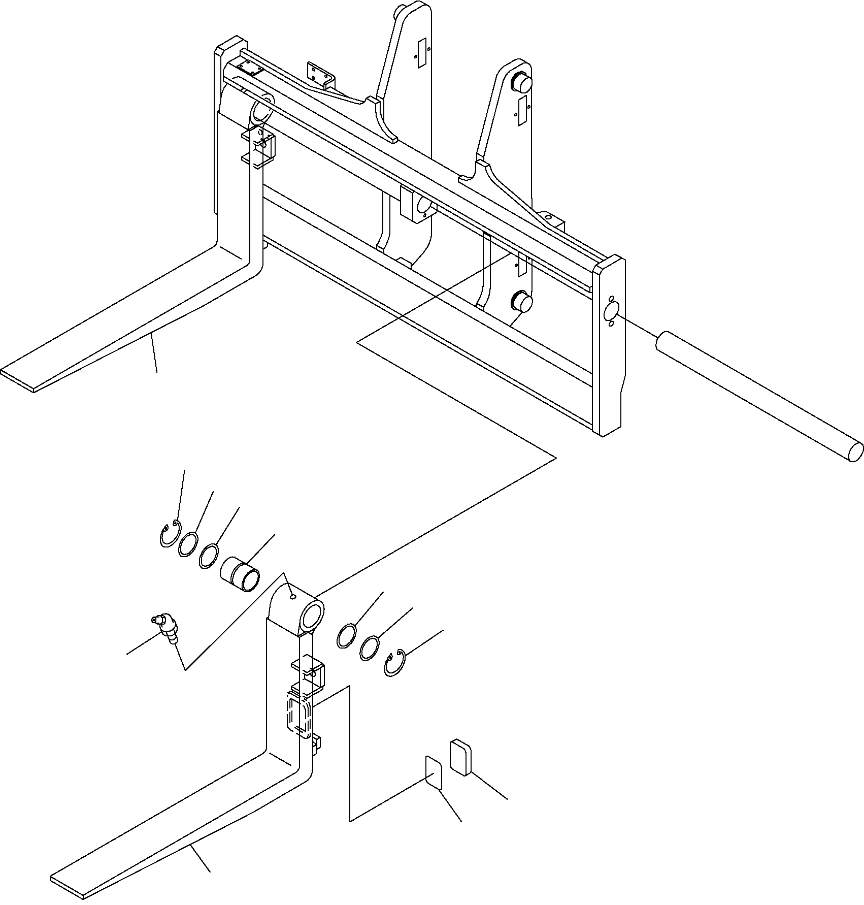 FORK ASSY, L=1820 37E-ZSD-6090NK KOMATSU