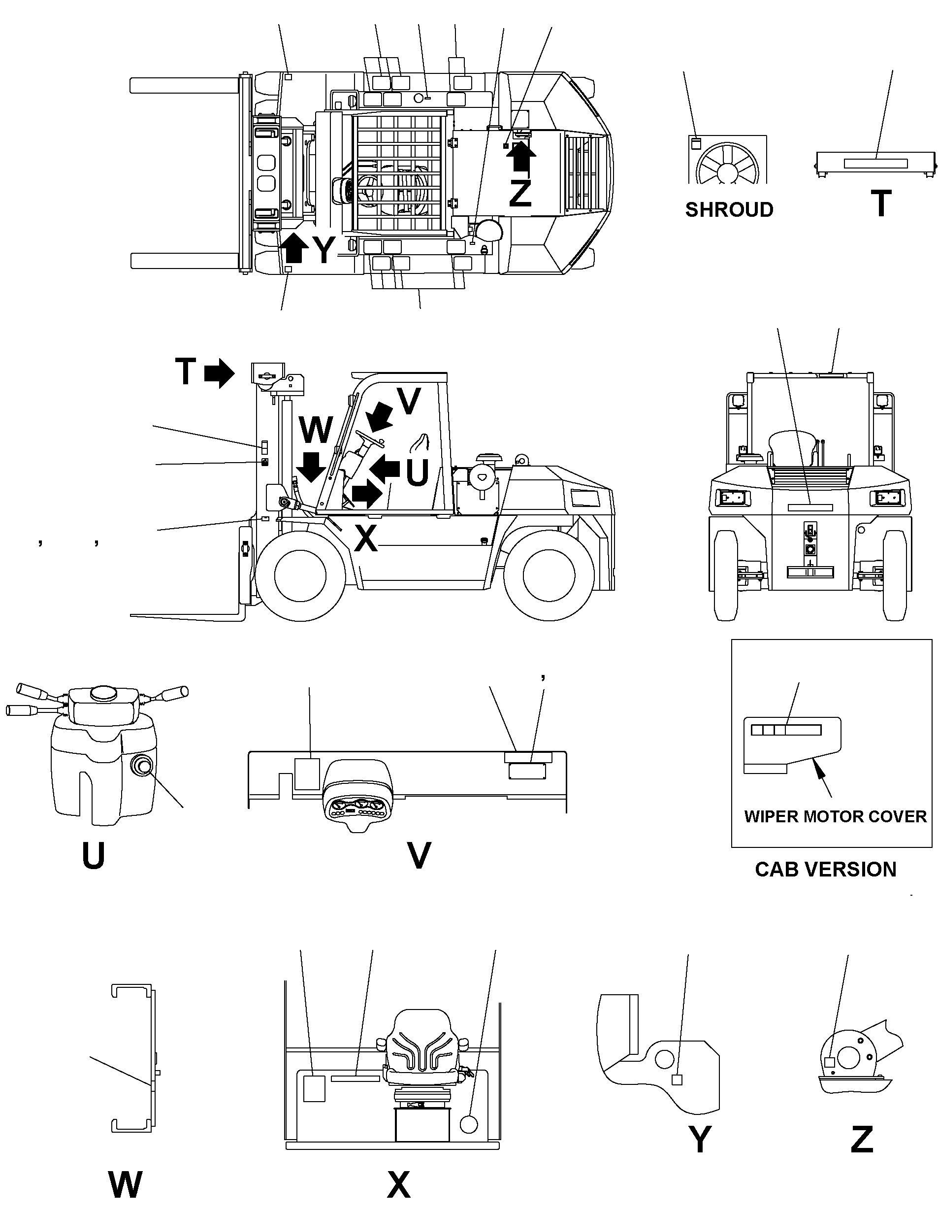 CHART, MAINTENANCE 3EB-96-55310 KOMATSU