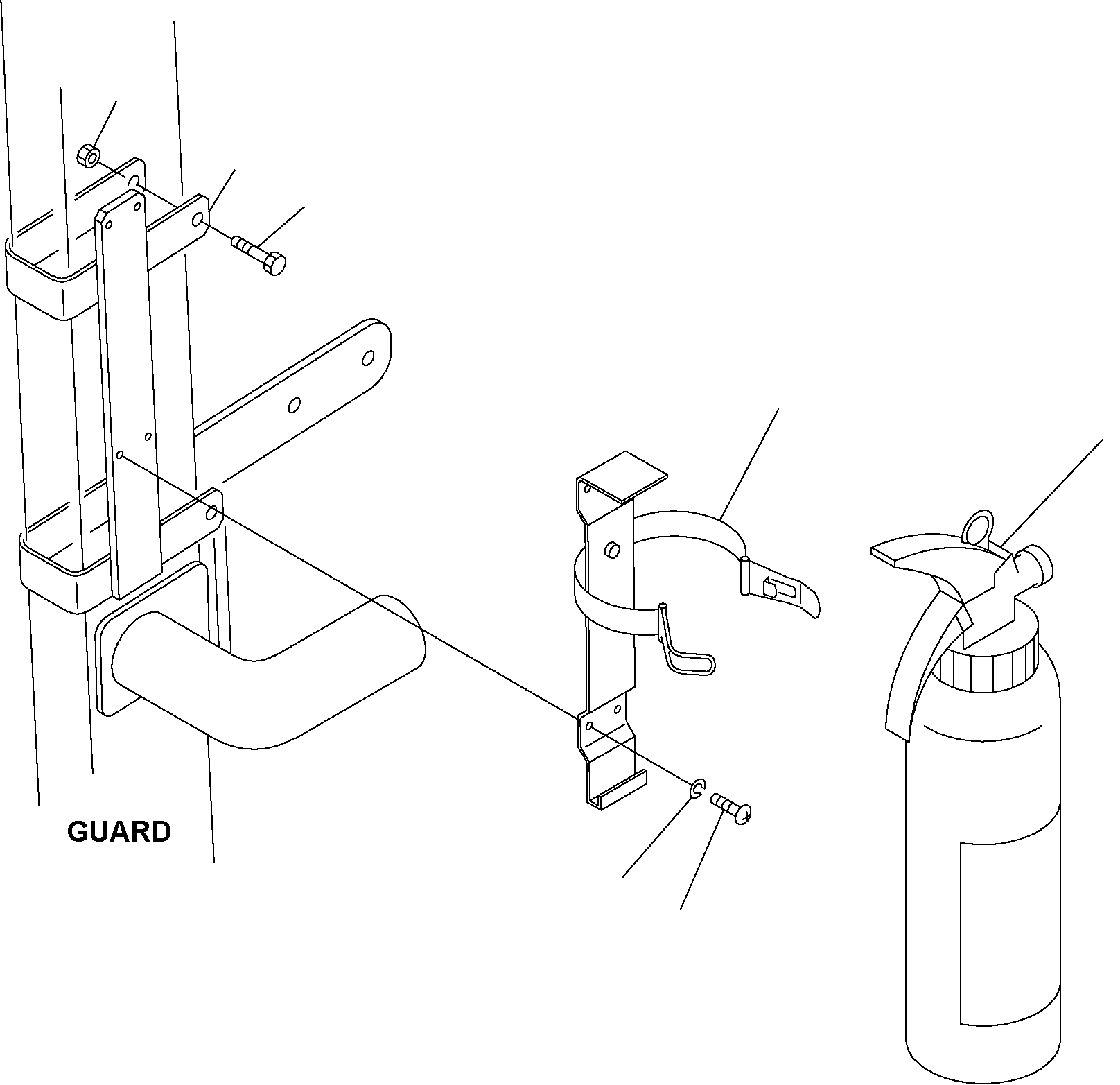 EXTINGUISHER, SPANISH 3BB-95-19910 KOMATSU