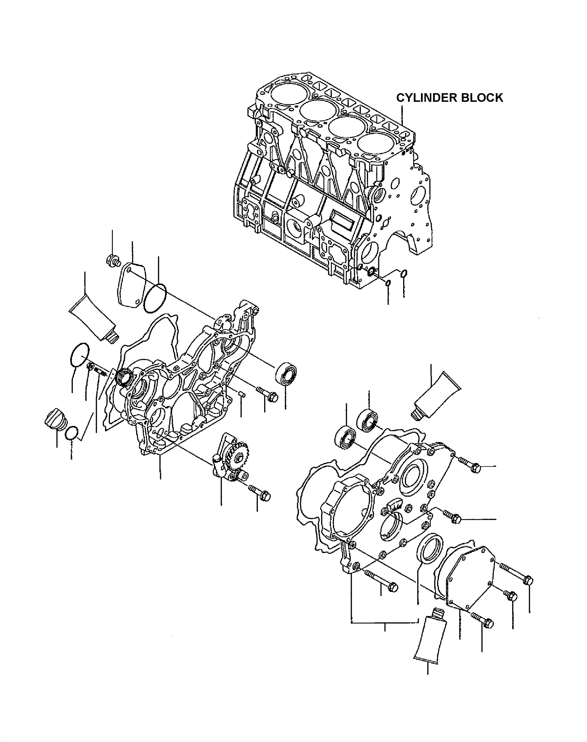 HOUSING, GEAR YM129901-01500 KOMATSU