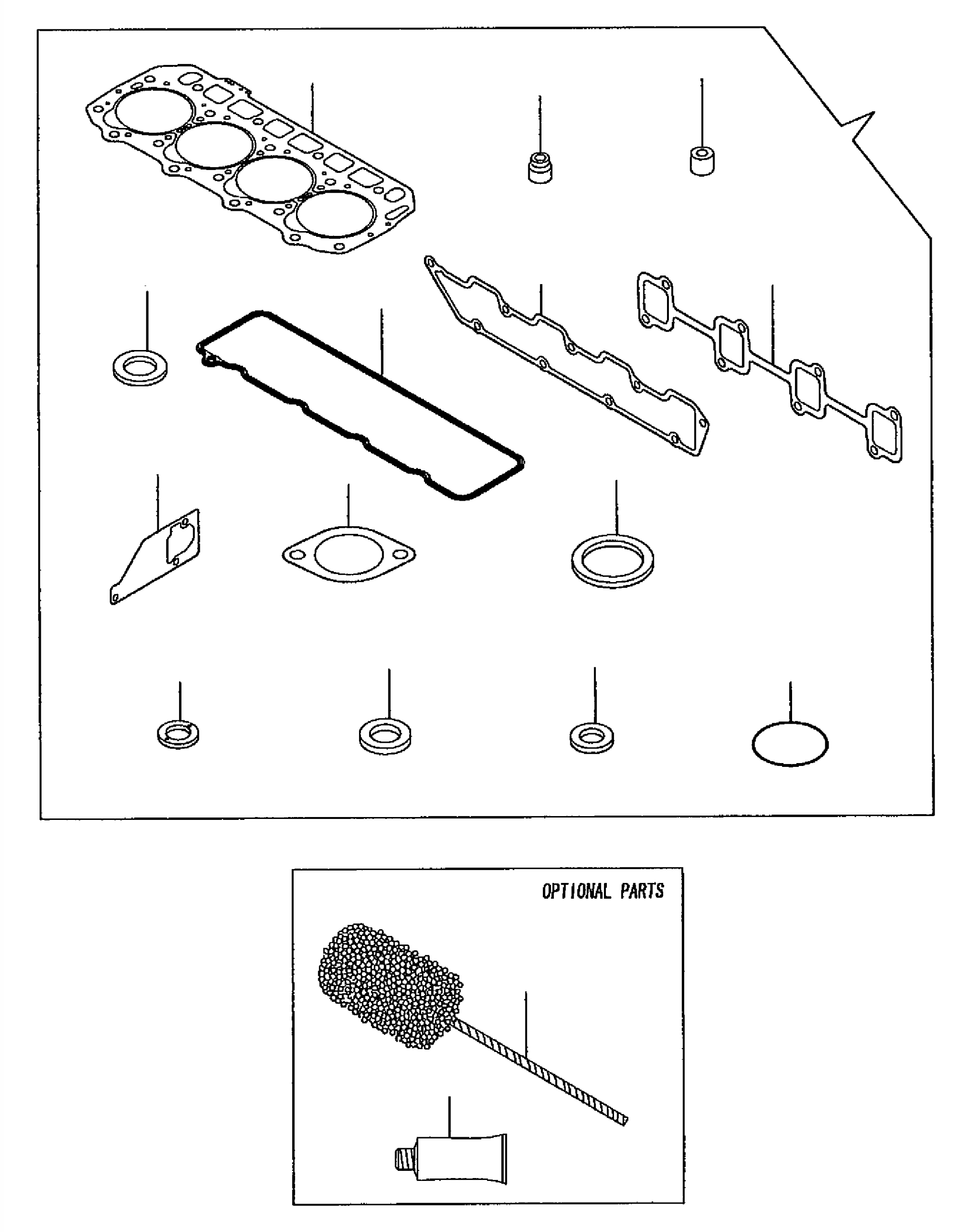 GASKET SET (NON-ASBESTOS) YM729901-92690 KOMATSU