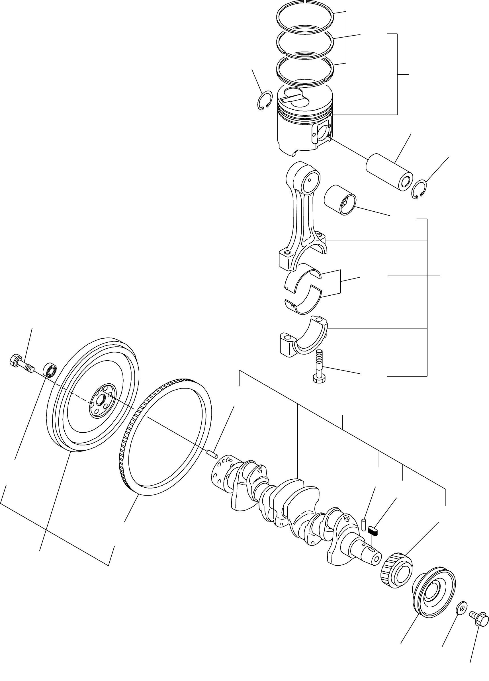 PISTON, OS=0.25MM YM129903-22940 KOMATSU