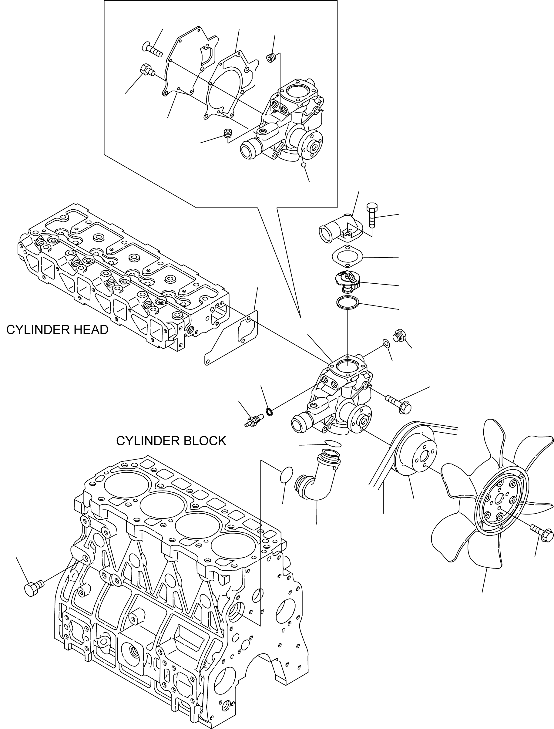 Клиновой ремень YM25152-004600 KOMATSU