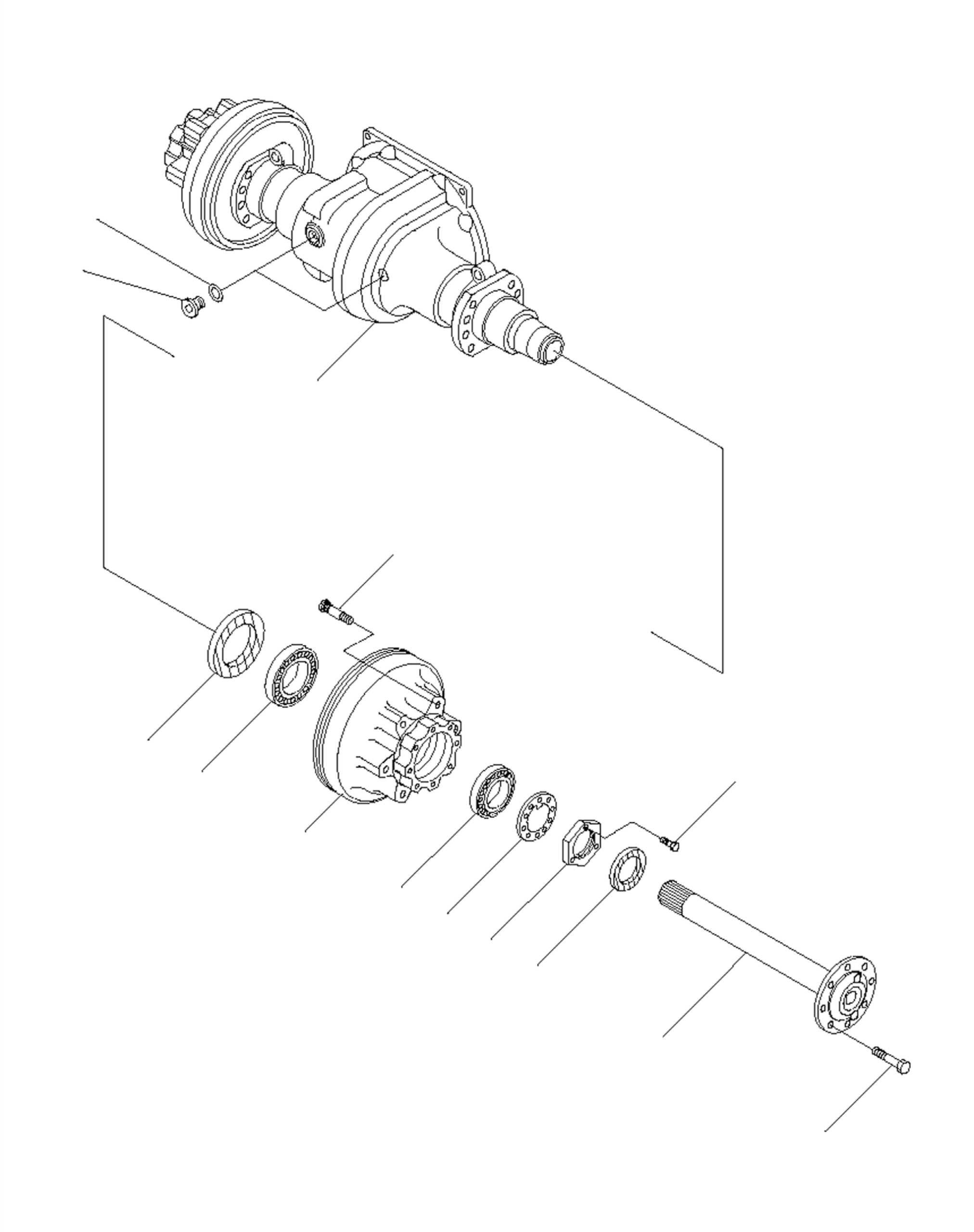 DRIVE AXLE 37B-1FB-6020 KOMATSU