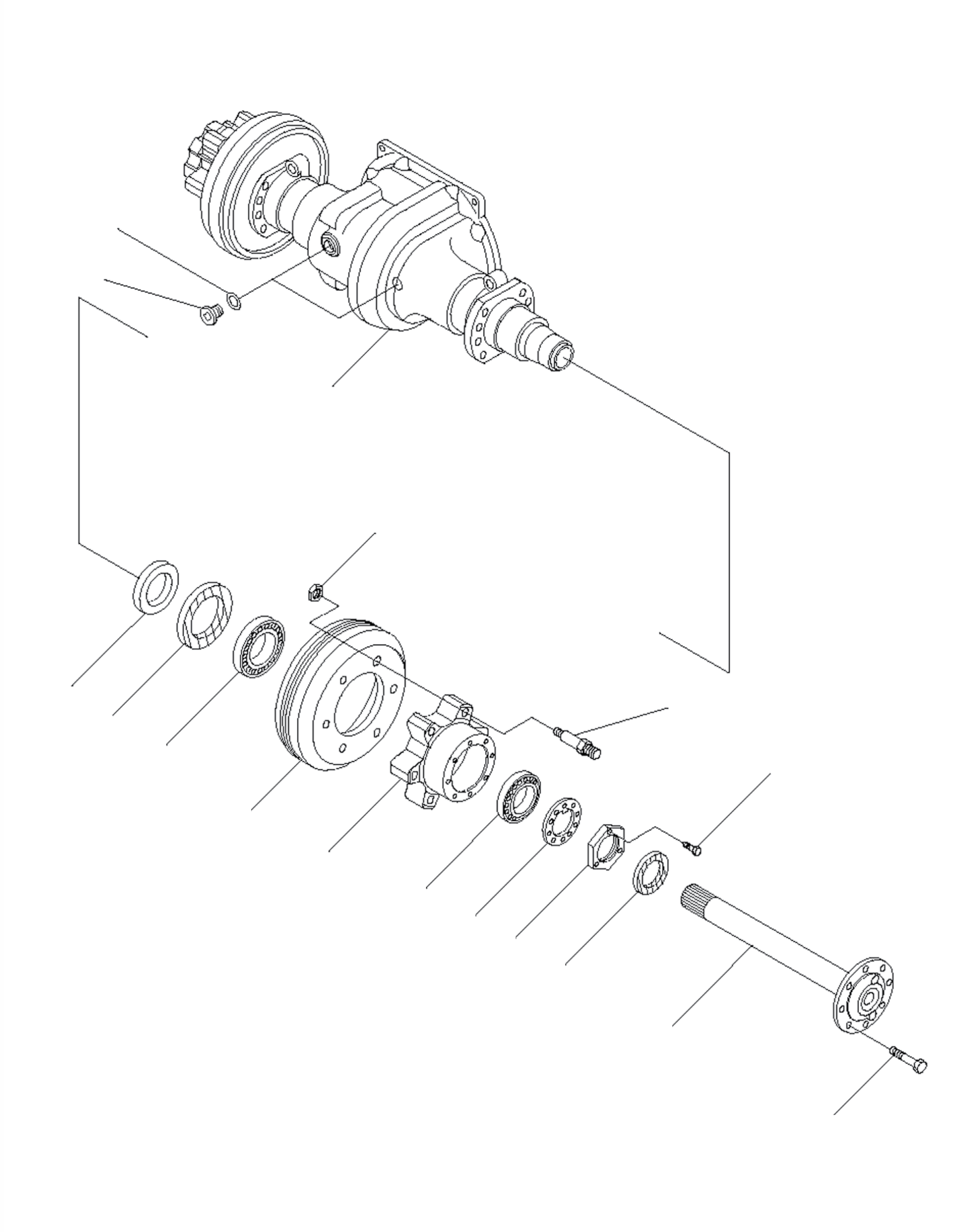 DRIVE AXLE 37B-1FC-6030 KOMATSU