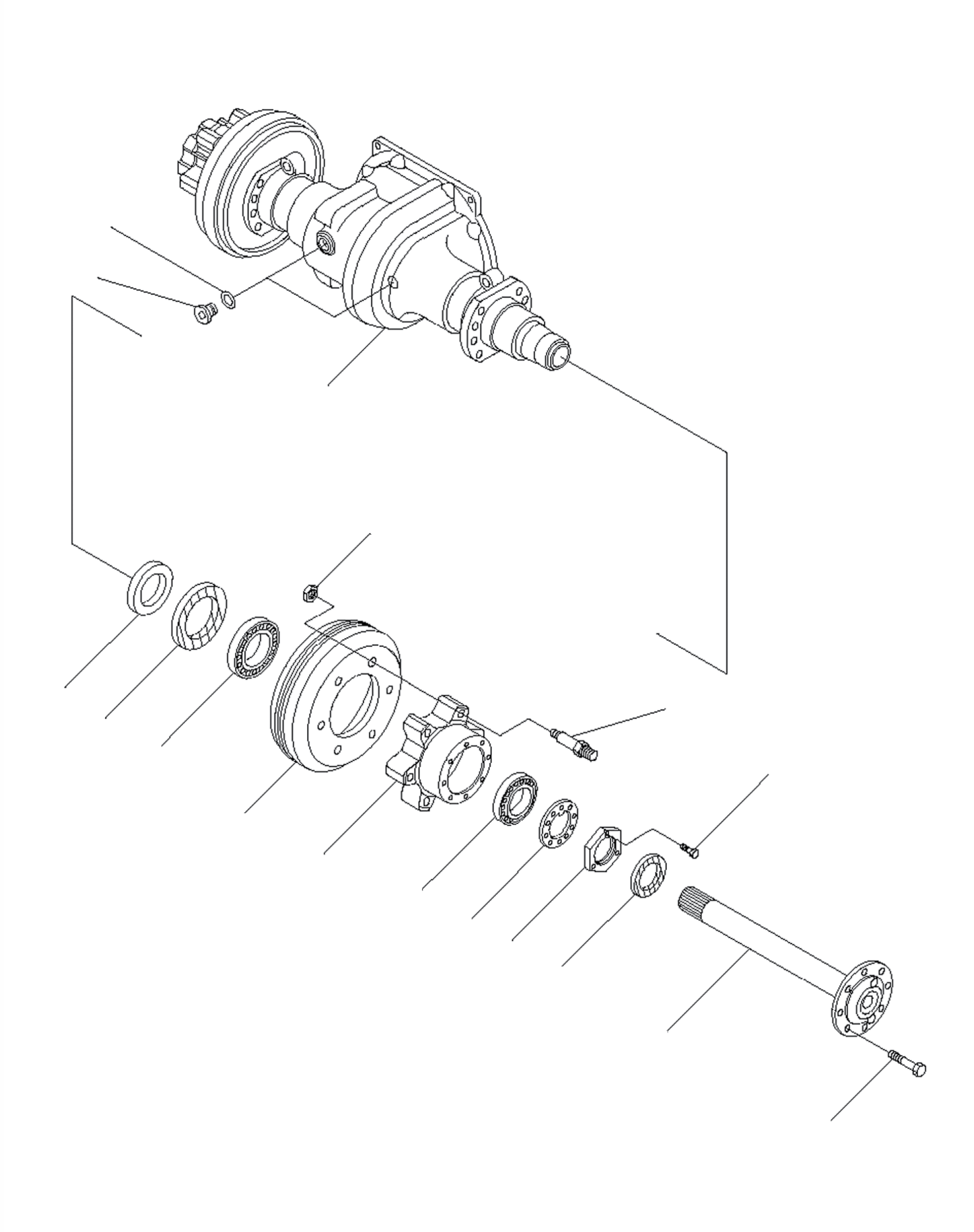 DRIVE AXLE 37B-1FD-6050 KOMATSU
