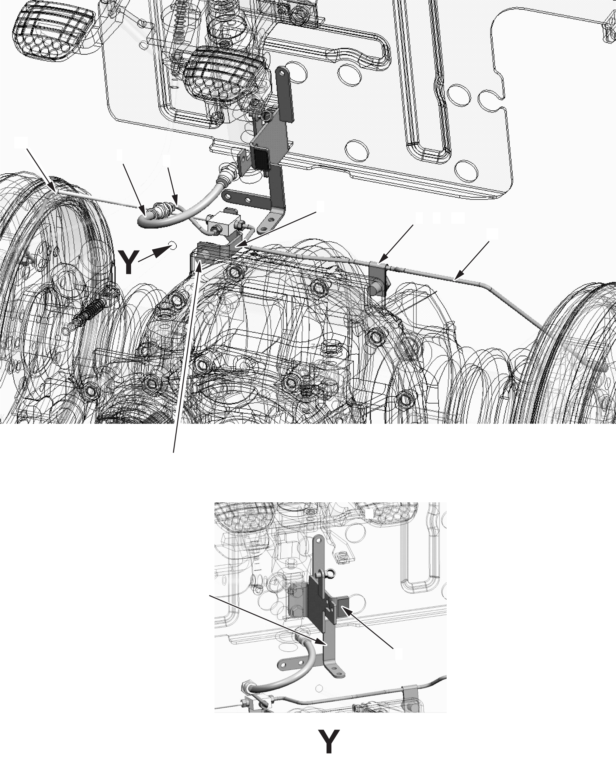 BRACKET (CARB 2010) 3EB-55-A7441 KOMATSU