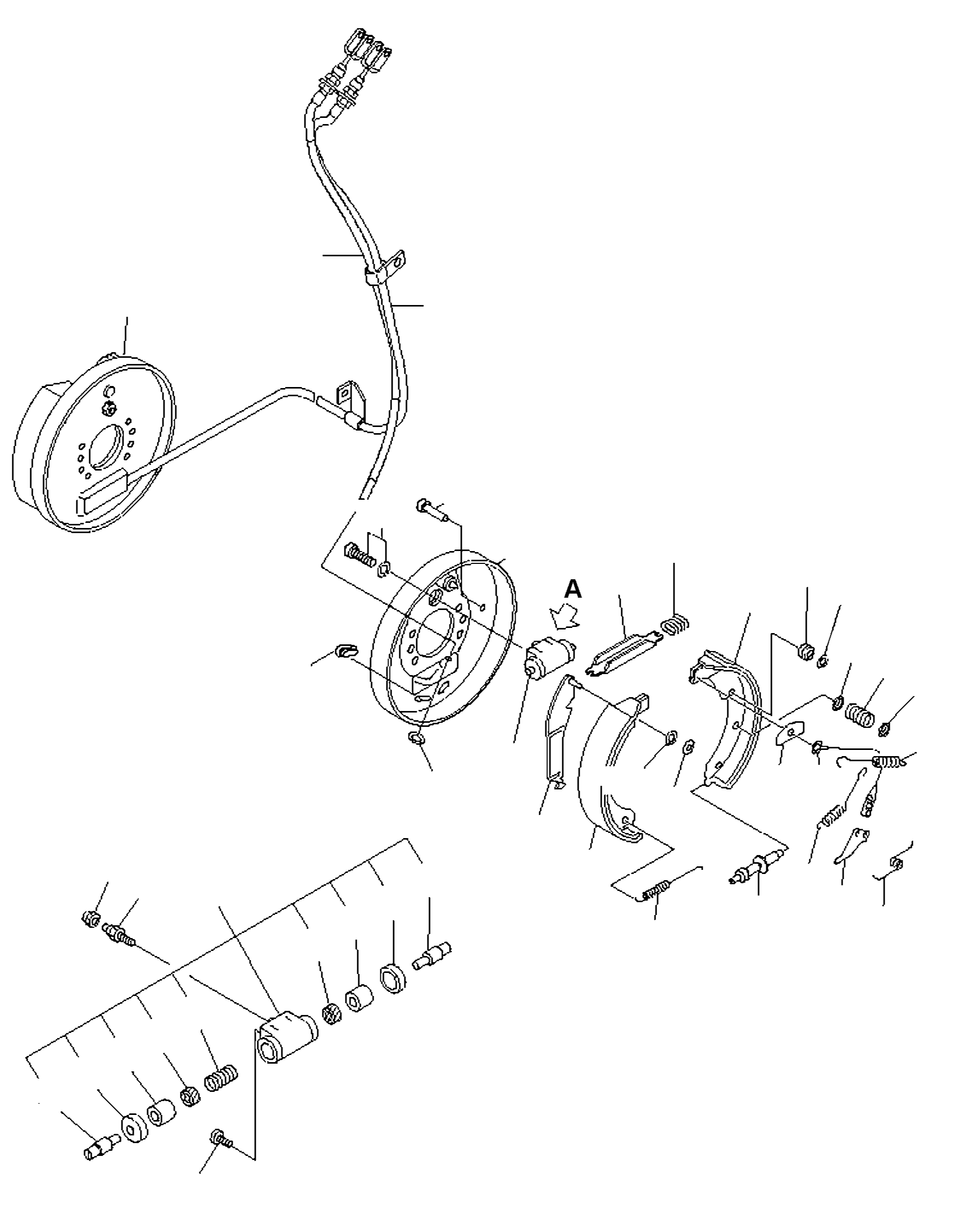 BRAKE SHOE KIT, RH (2.8, 3.0T PNEUMATIC) 3EB-K3-02060 KOMATSU