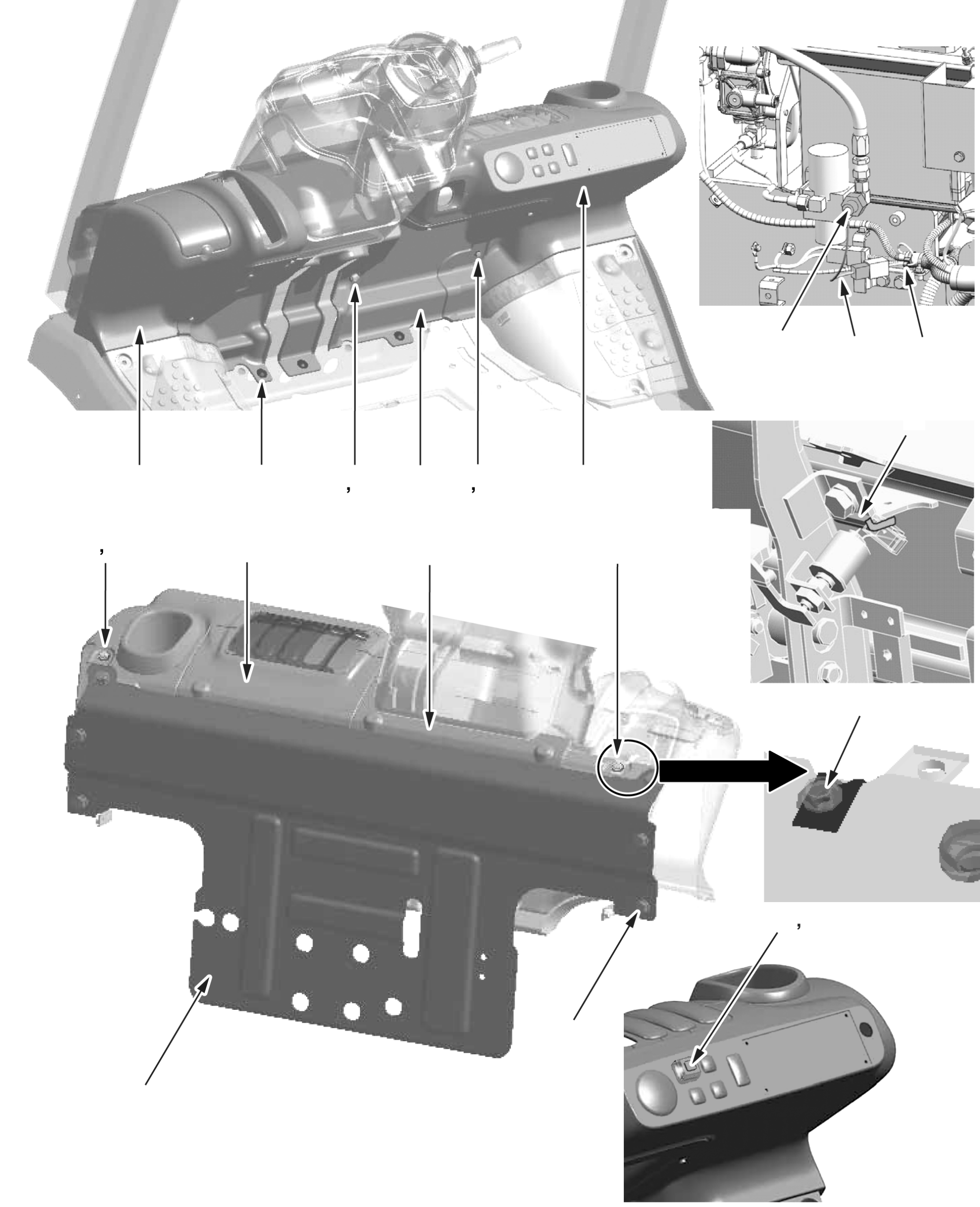 COVER, RH (DELUXE / STD) 3EB-50-A7760 KOMATSU