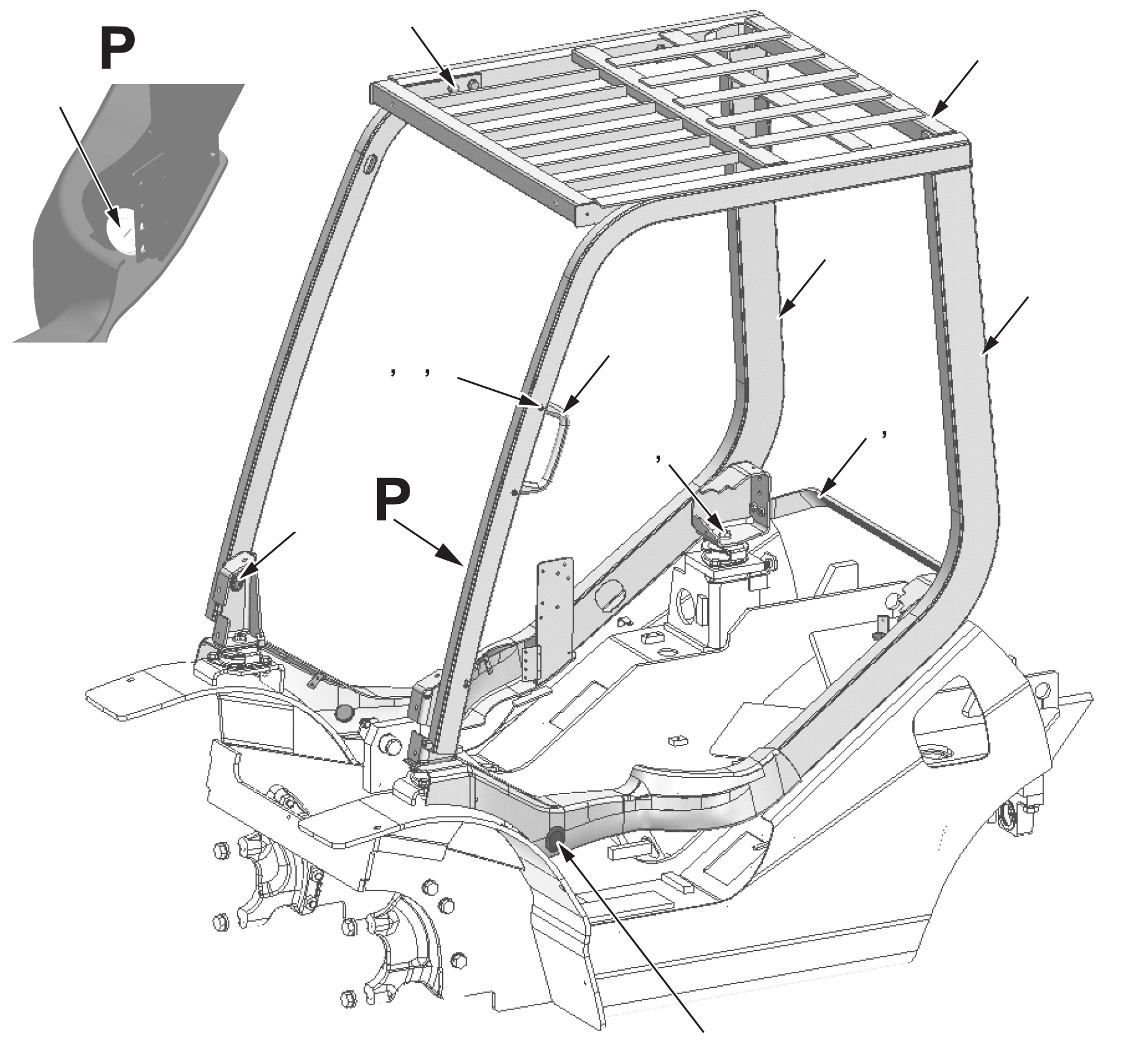 NUTSERT (FOR HEADLAMP) 3EB-51-41390 KOMATSU