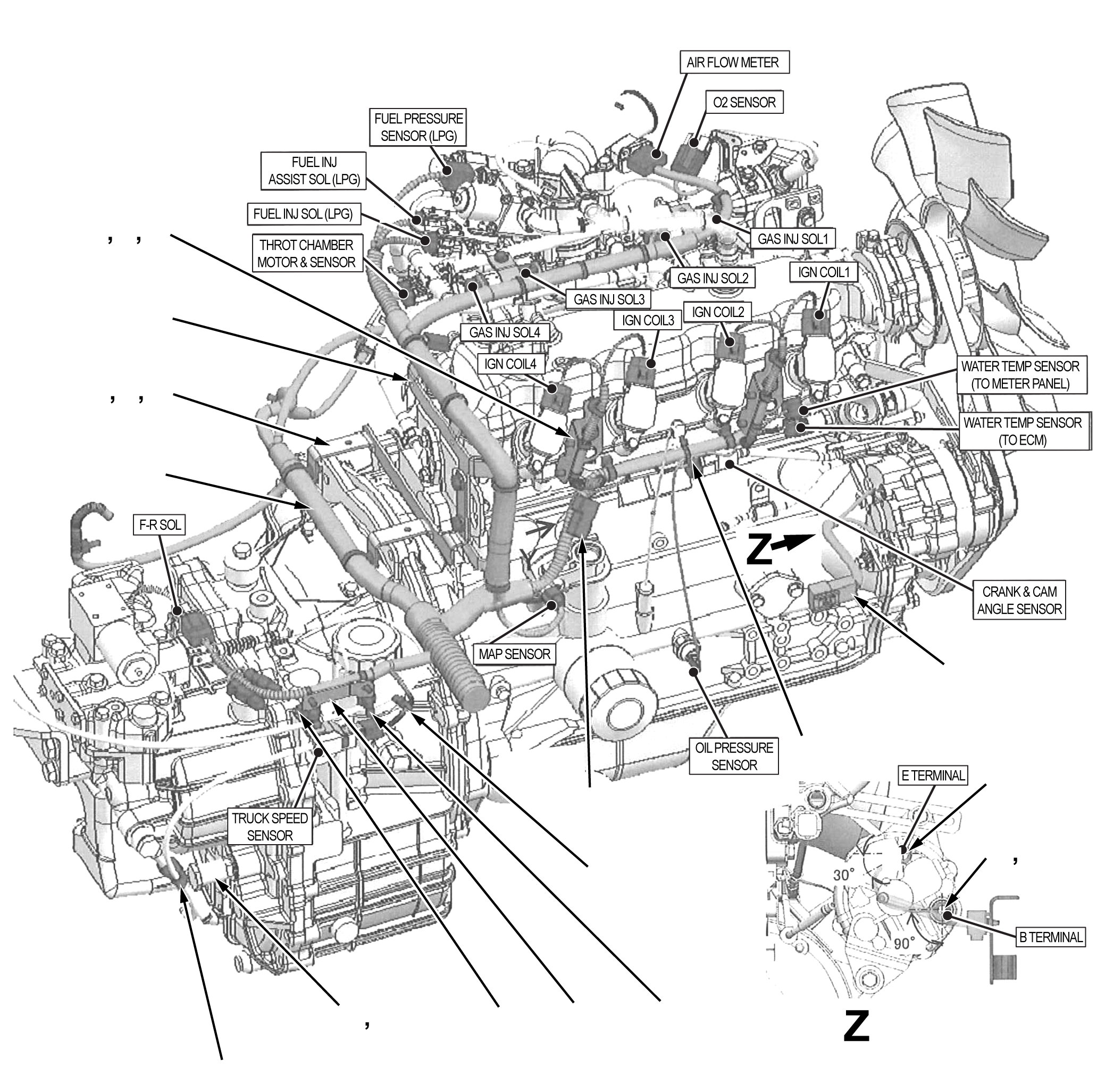 ENGINE HARNESS, DUAL FUEL (TIER 1) 3EB-55-A7912 KOMATSU