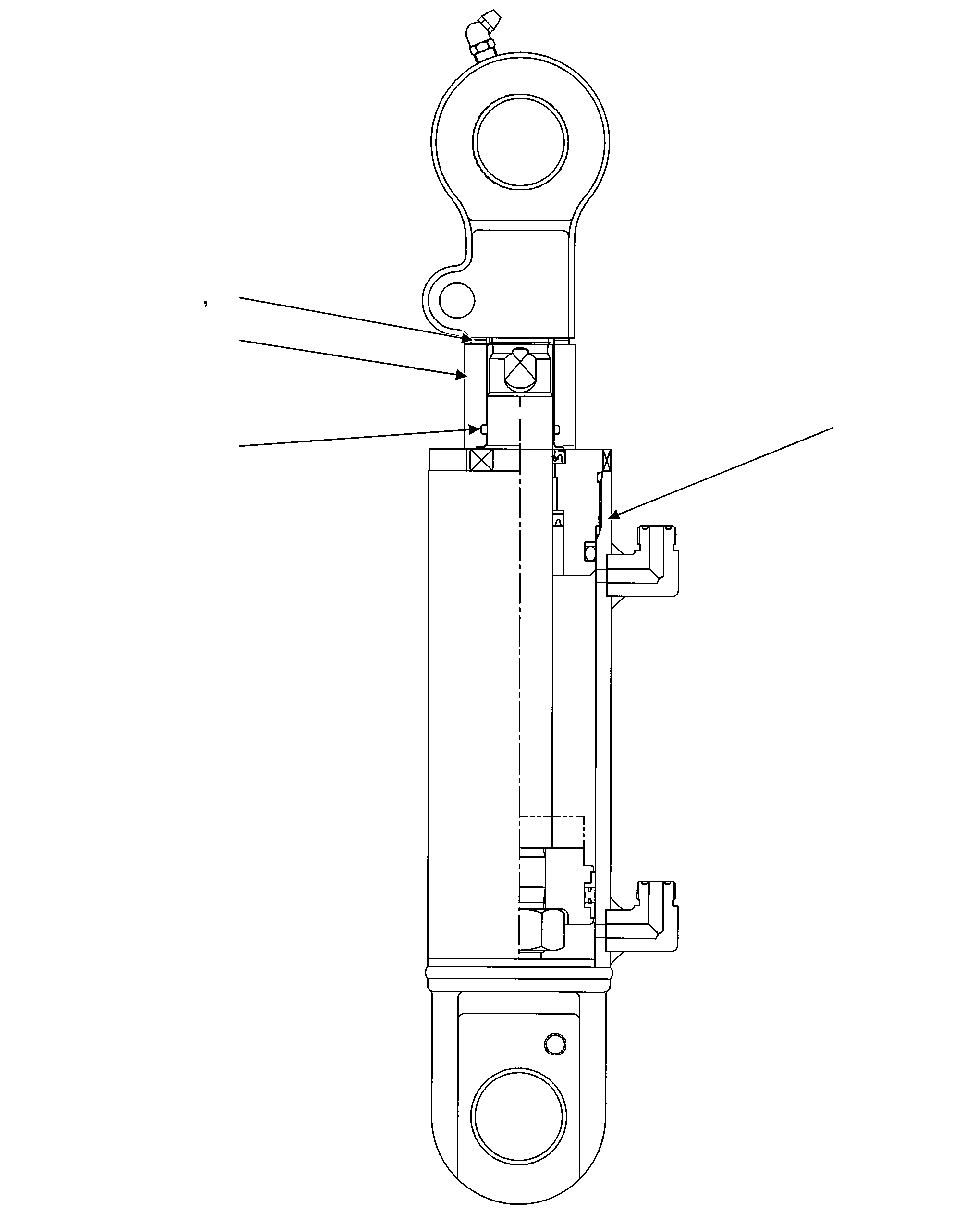 TILT CYLINDER, RH 37B-1JA-A910 KOMATSU