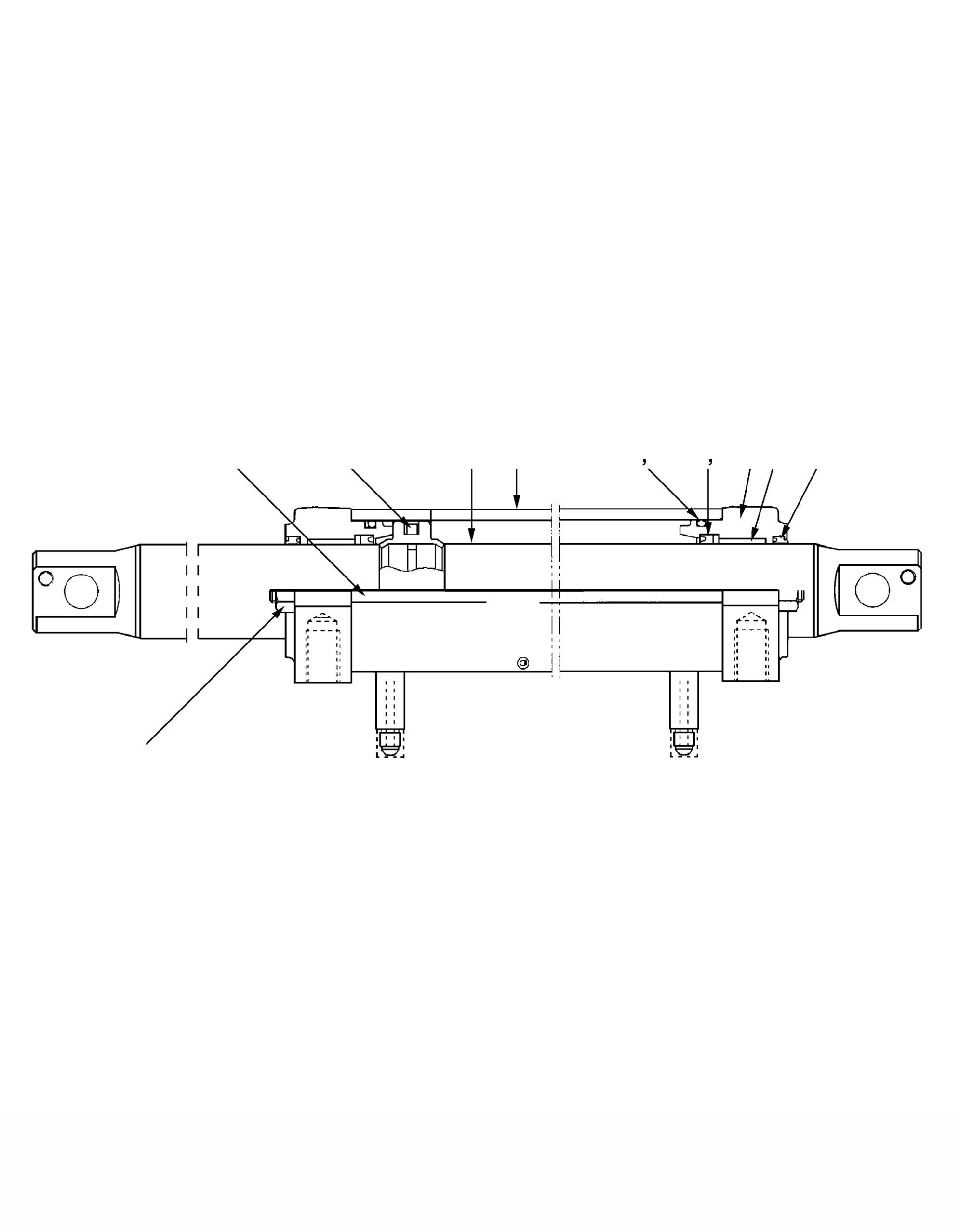 POWER STEERING CYLINDER (CUSHION) 3EB-64-A7211 KOMATSU