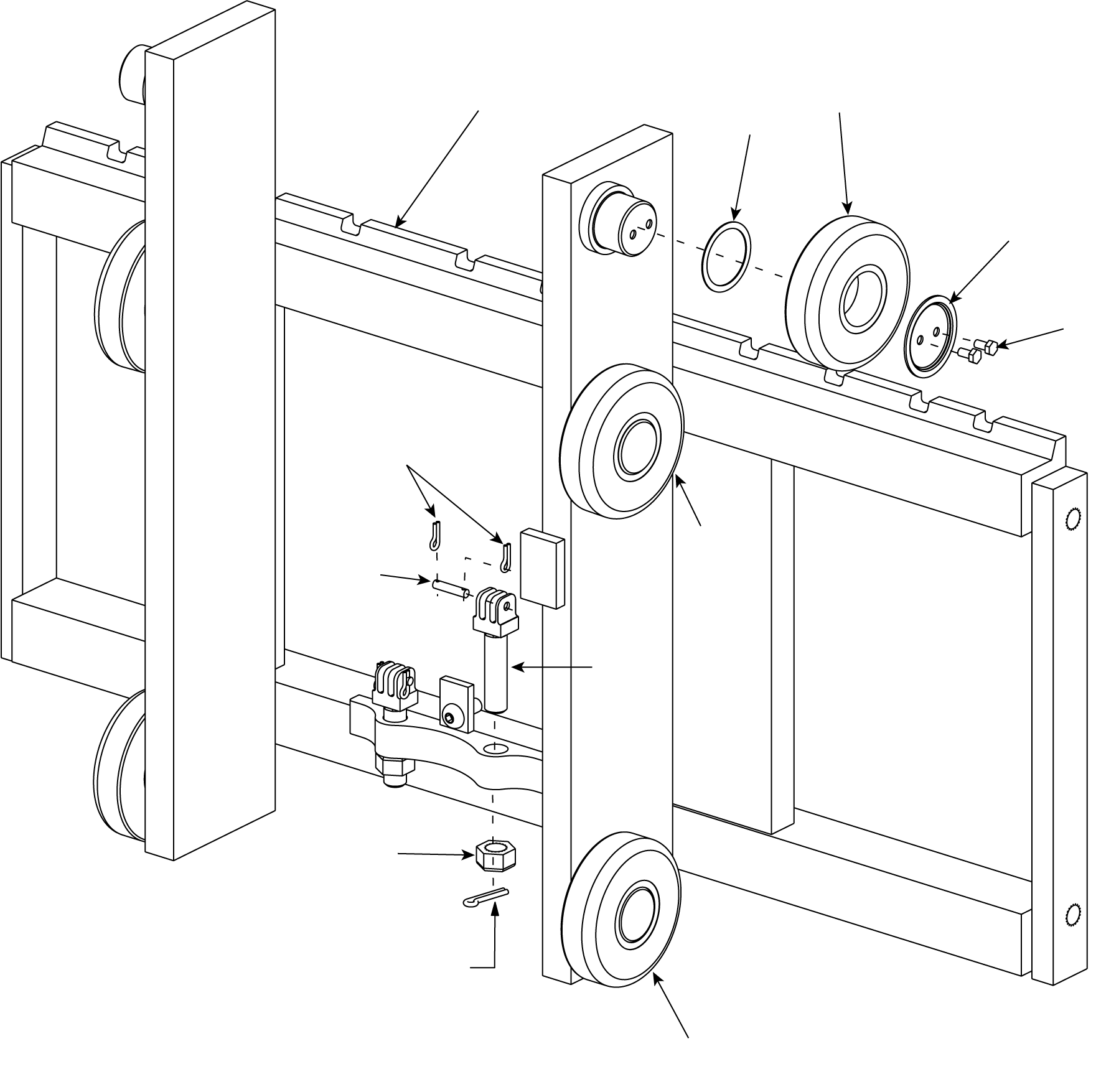 CARRIAGE, 37 IN. (CUSHION) 3EB-73-A6033 KOMATSU