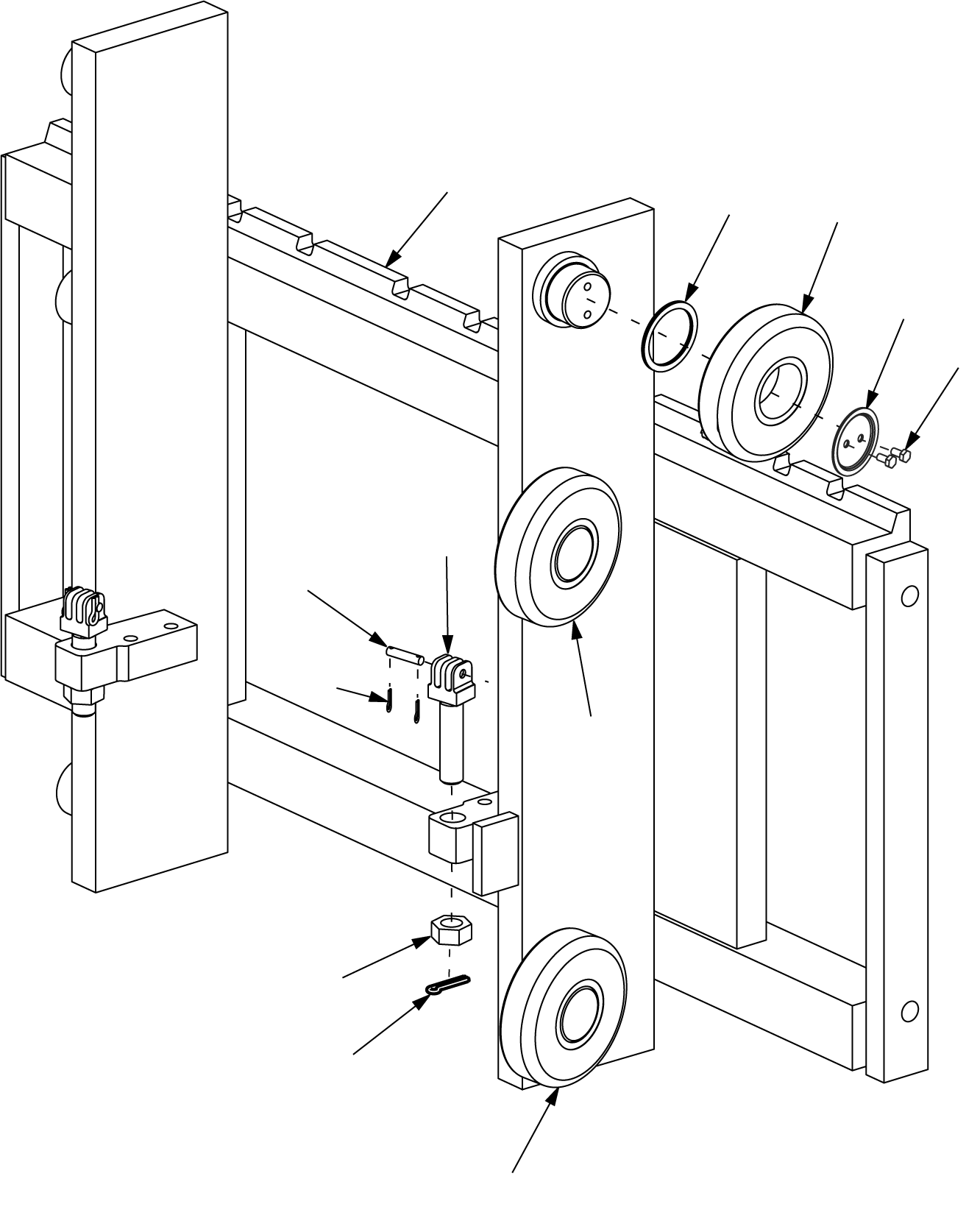 CARRIAGE, 49 IN. (PNEUMATIC) CC256594 KOMATSU