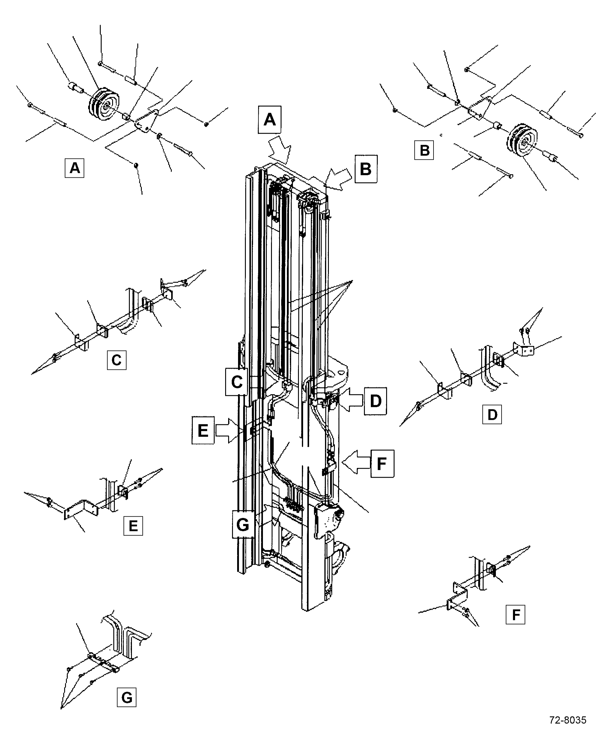 Хомут 45B-1MA-7010 KOMATSU