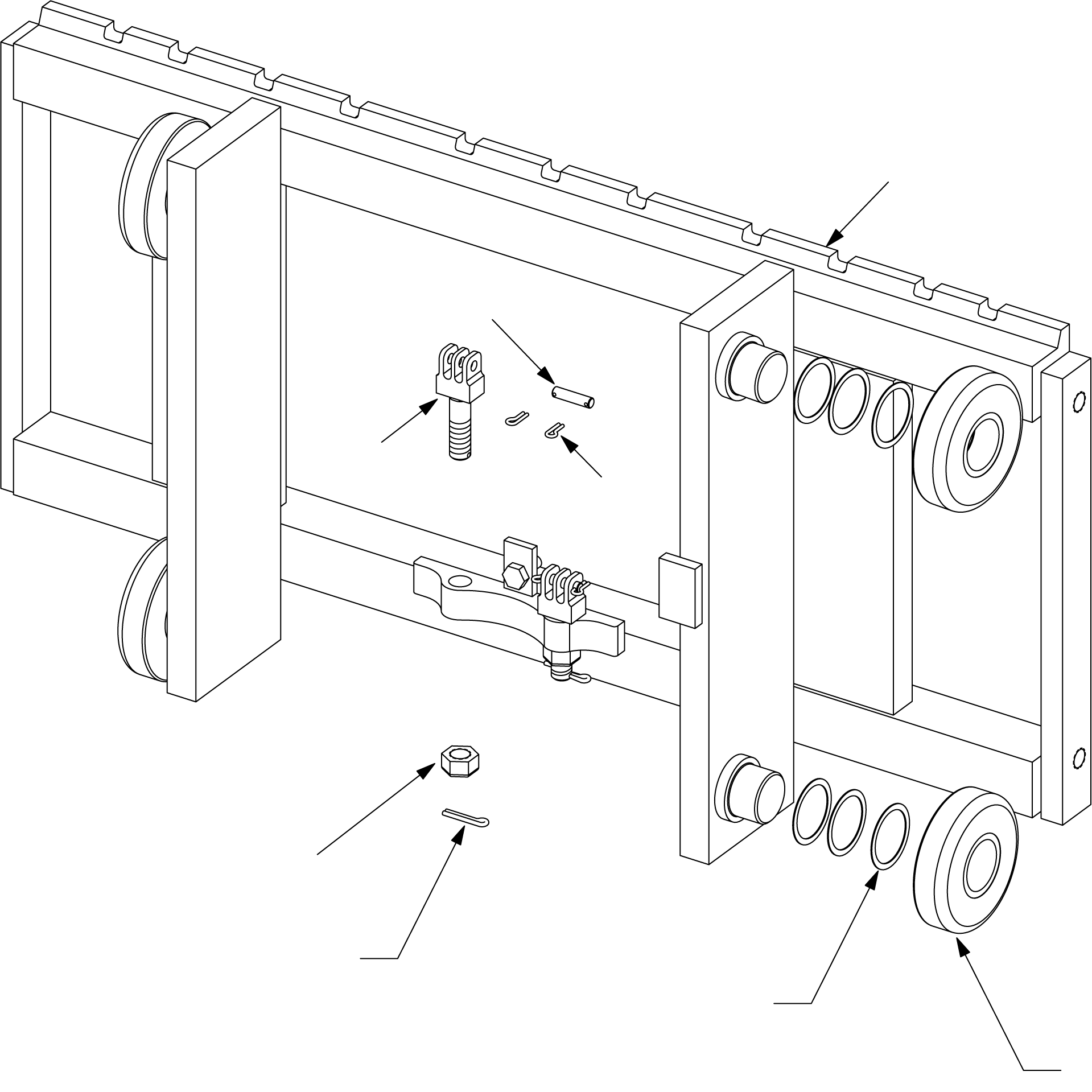 CARRIAGE, 37 IN. (PNEUMATIC) CC238403 KOMATSU