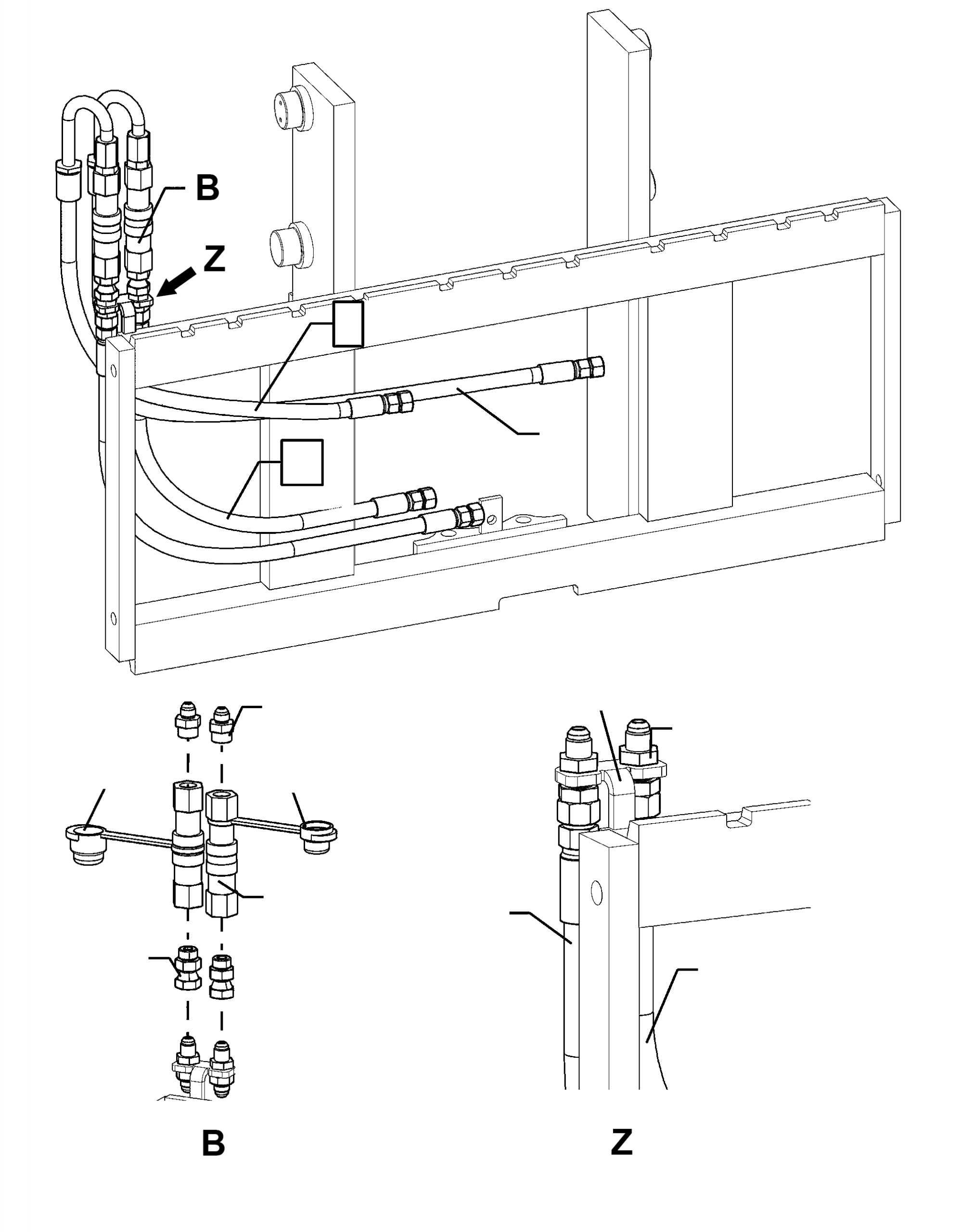 SINGLE FUNCTION ADAPTION (EITHER RH/LH) CC255833 KOMATSU