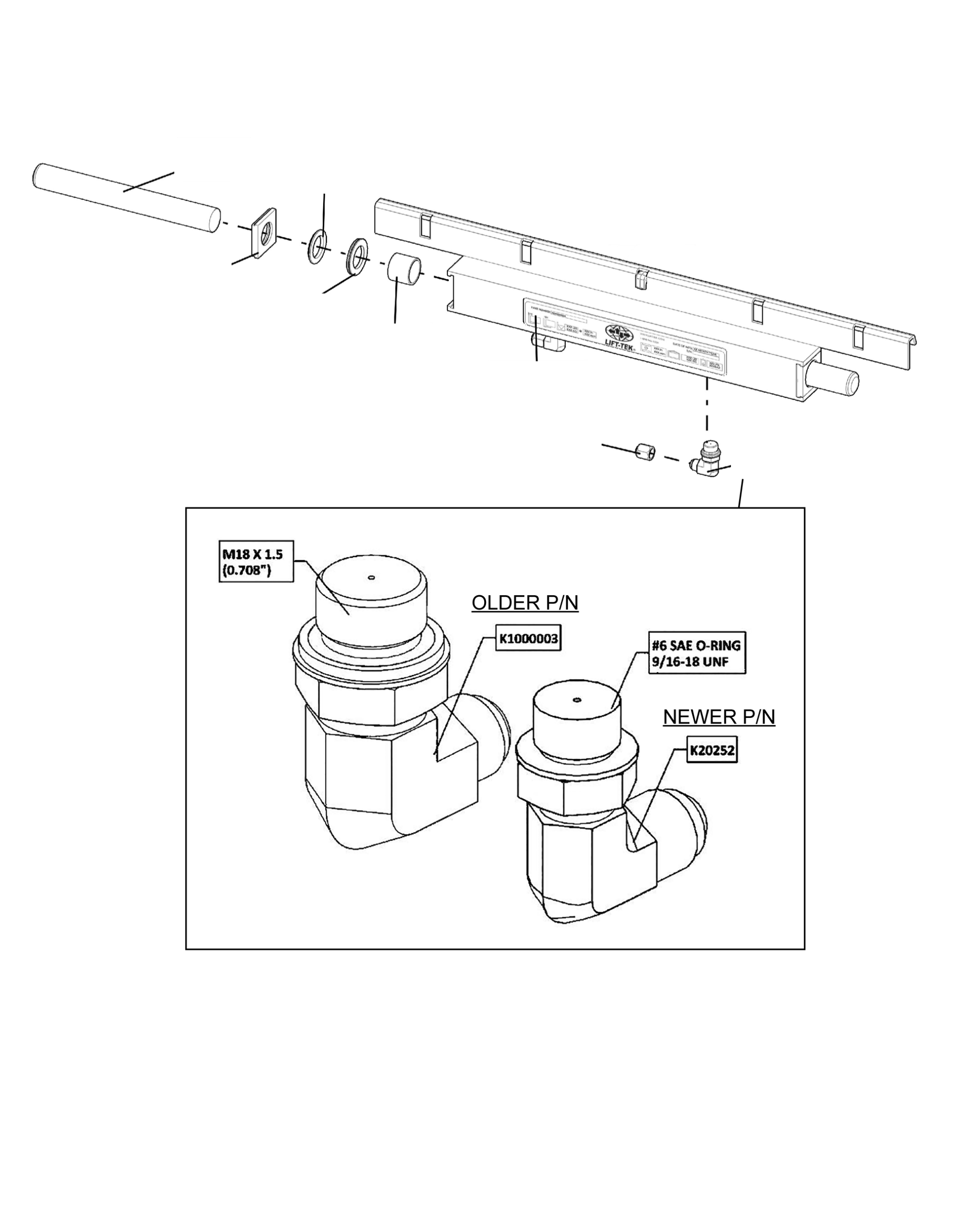 SEAL KIT, CYLINDER, LOWER FP CCK30033 KOMATSU