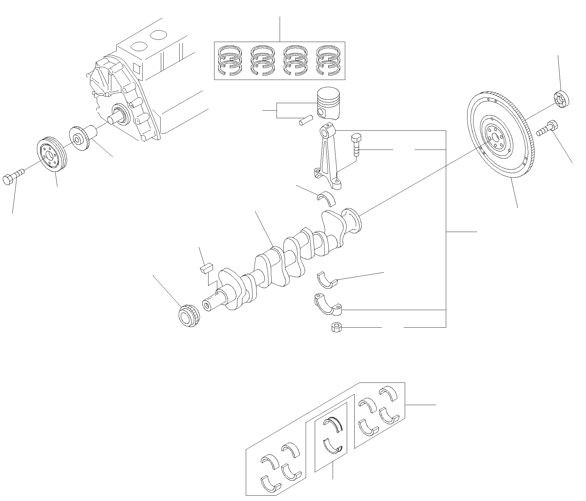 WEDGE, CRANK PULLEY 12307-FU460 KOMATSU