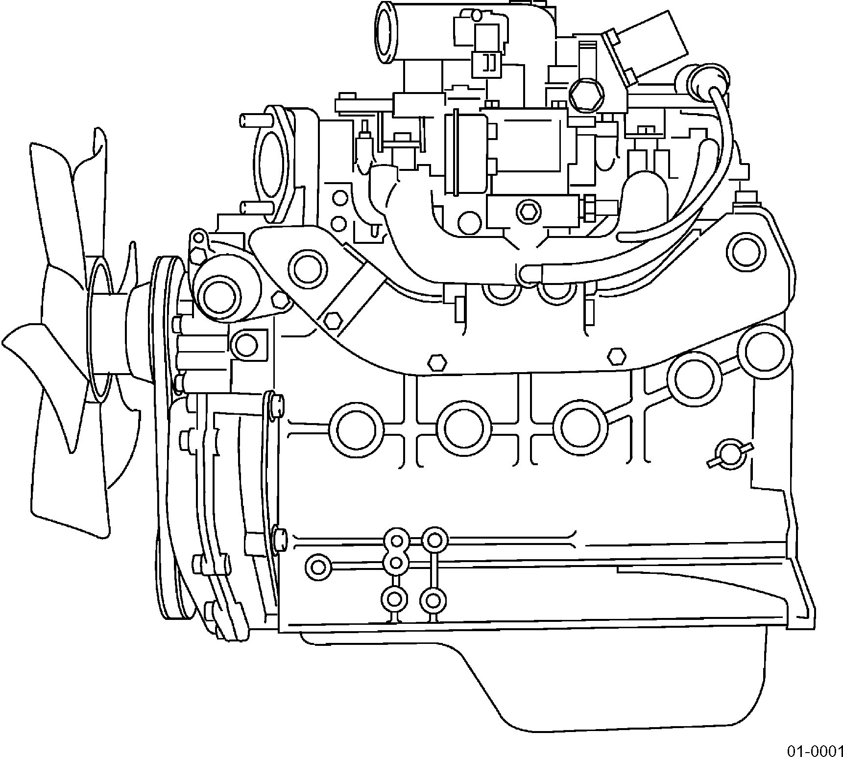 K21 ENGINE, NON-EPA, DUAL FUEL 37B-1DA-5332 KOMATSU