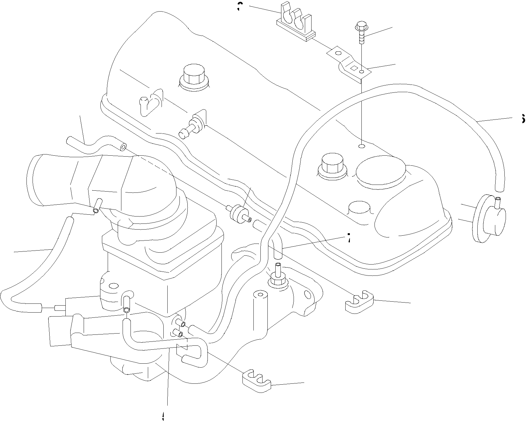HOSE, L=700 02187-37003 KOMATSU