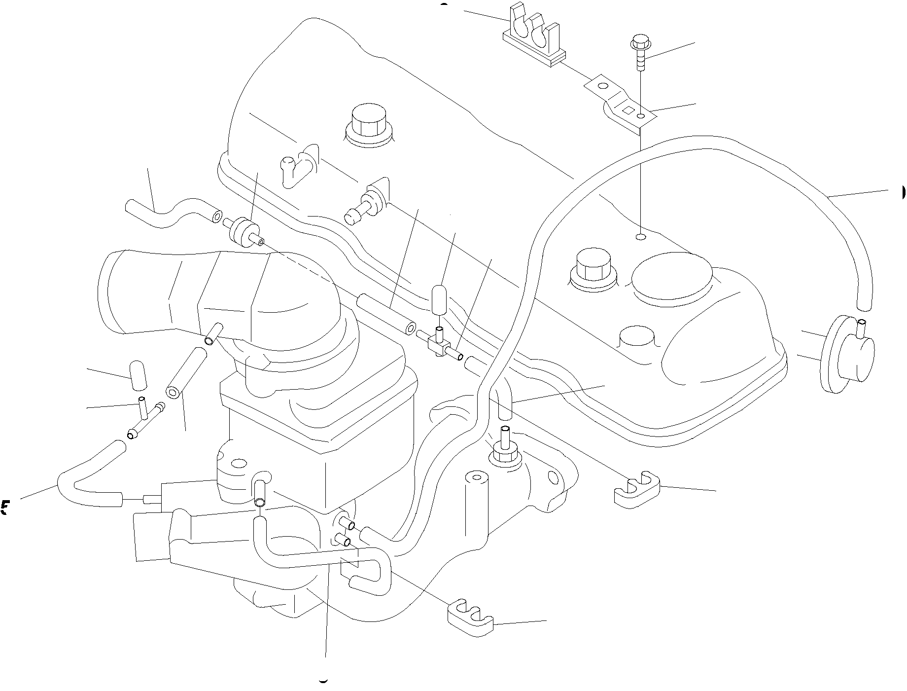 HOSE, L=120 02173-01320 KOMATSU