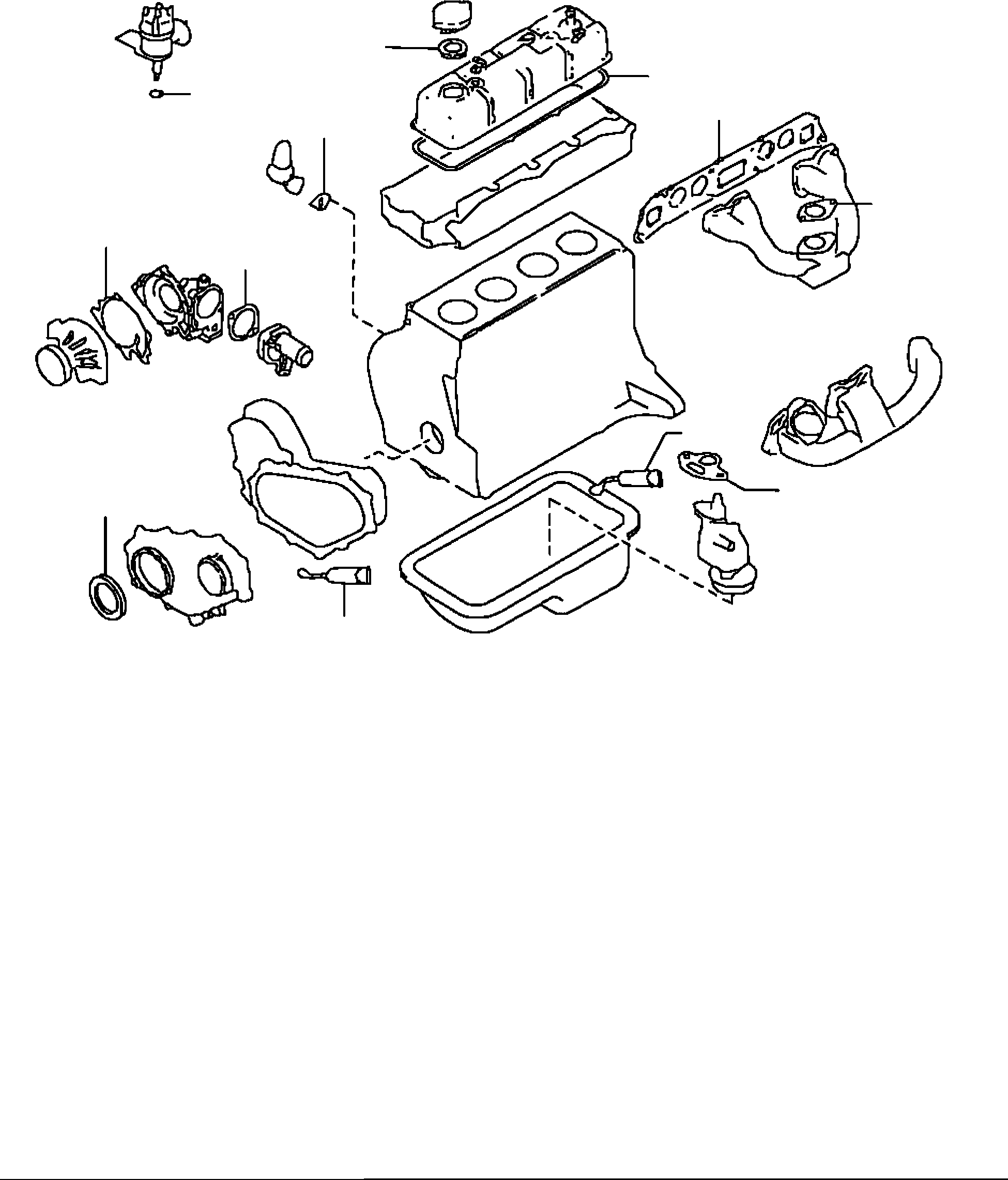 GASKET KIT, K21/K25, ENGINE VALVE REGRIND 11042-FY52K KOMATSU
