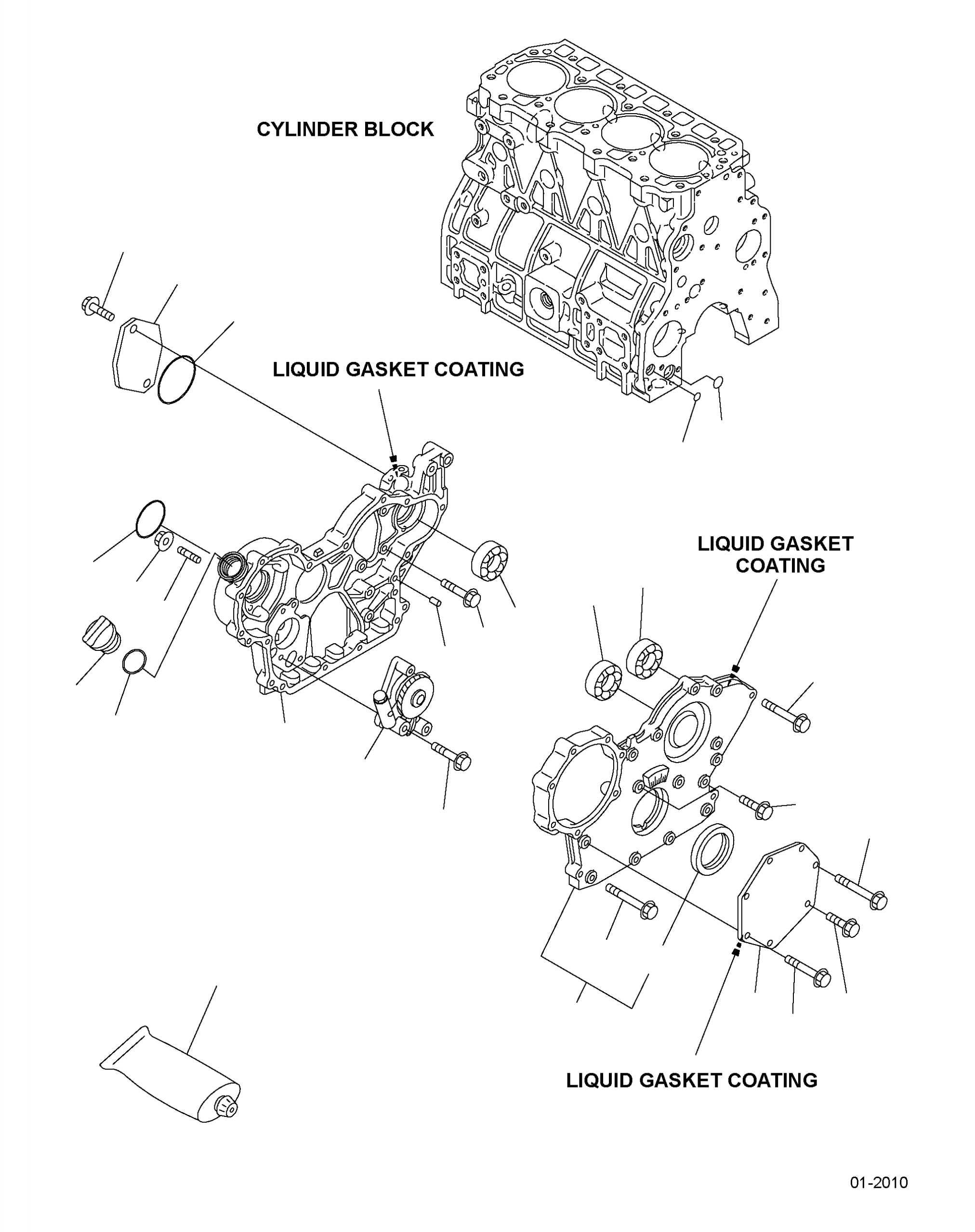 HOUSING, GEAR CASE YM129917-01500 KOMATSU