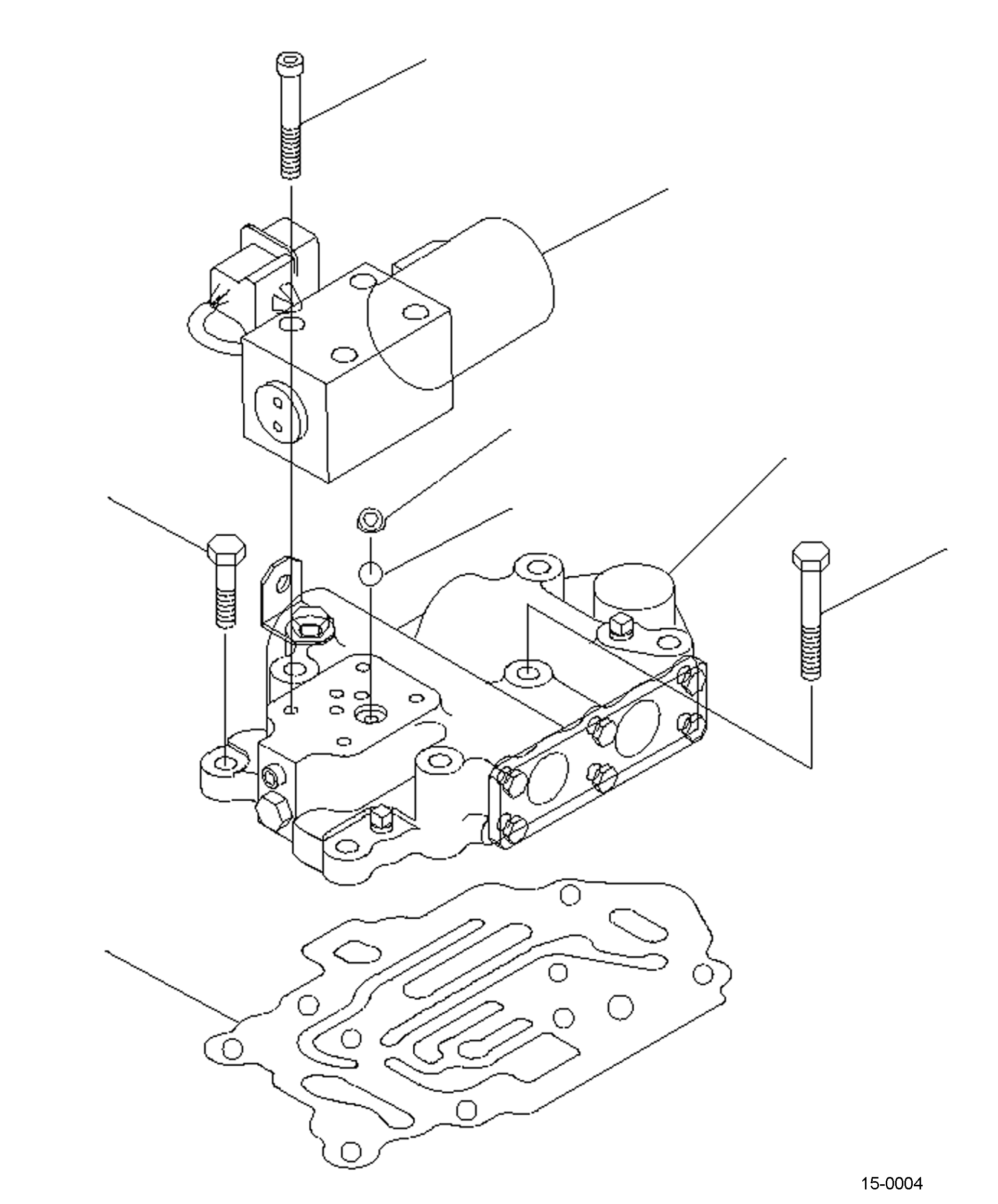 Электромагнитный клапан 3EB-15-58610 KOMATSU