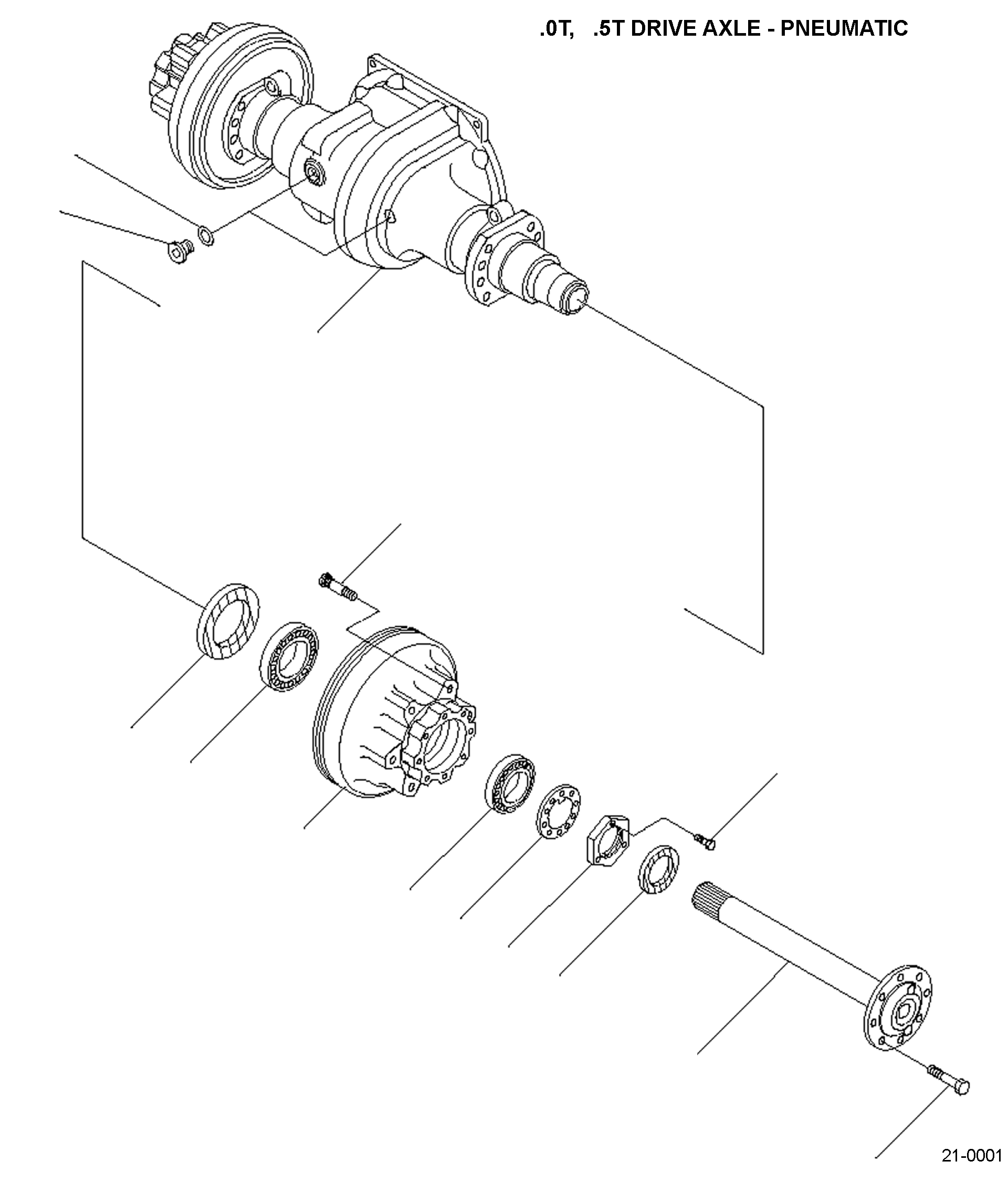 DRIVE AXLE 37B-1FB-5031 KOMATSU