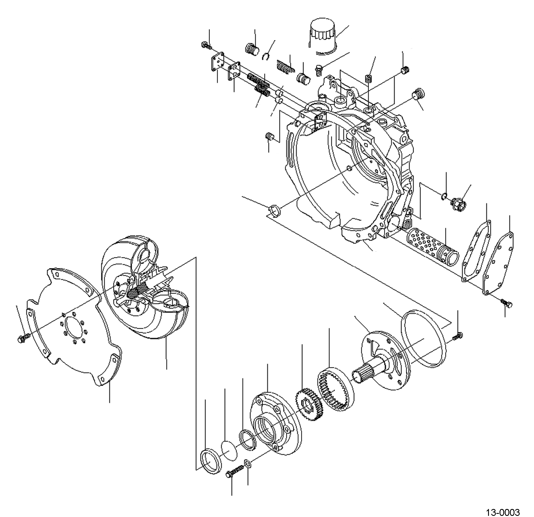 TORQUE CONVERTER 3EA-13-51200 KOMATSU