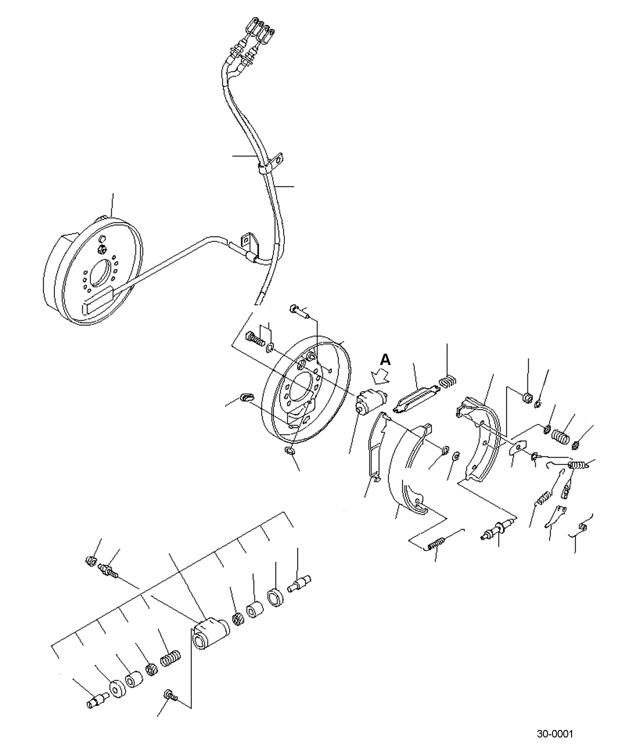 BRAKE SHOE KIT, LH (2.0/2.5T) 3EB-K3-0203C KOMATSU
