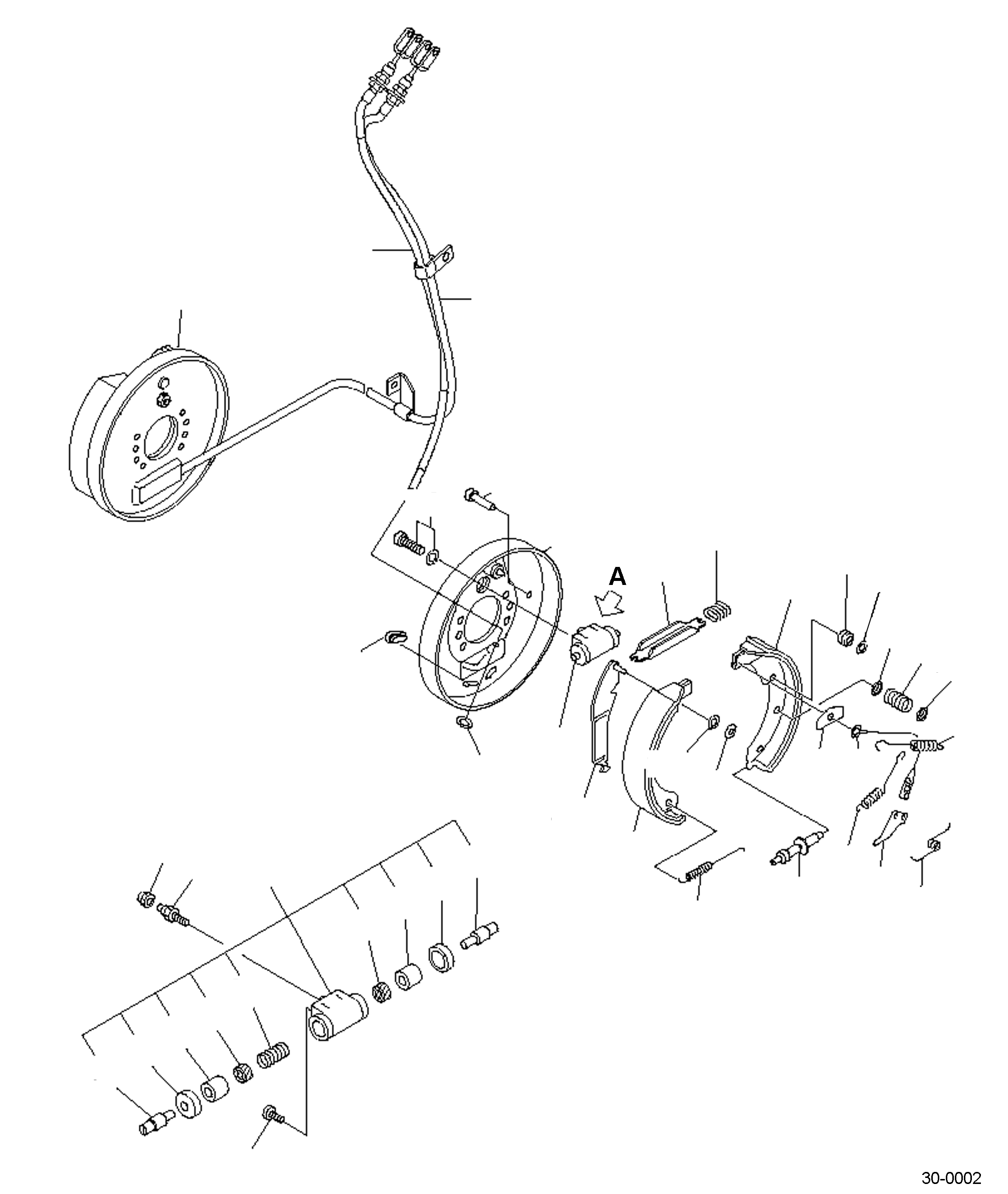 BRAKE SHOE KIT, LH (3.0T) 3EB-K3-0205C KOMATSU