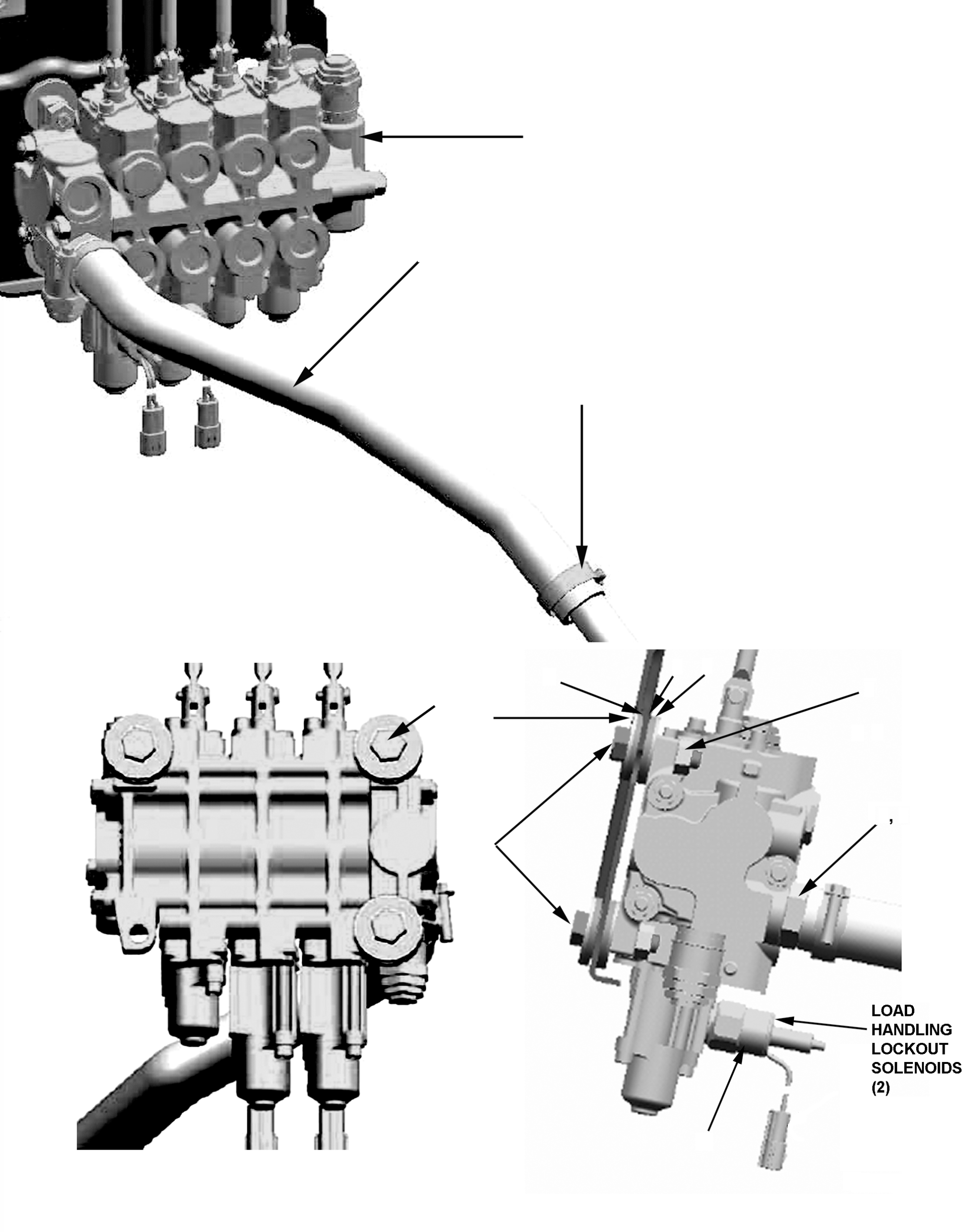 CONTROL VALVE, 4-SPOOL (PORT RELIEF OPTION) 3EB-61-A7250 KOMATSU