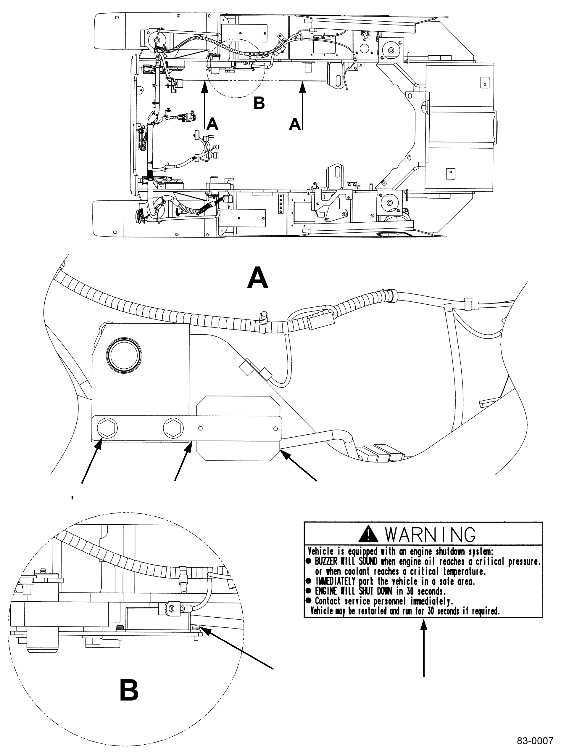 ENGINE SHUT DOWN SYSTEM 3EB-02-A7200 KOMATSU