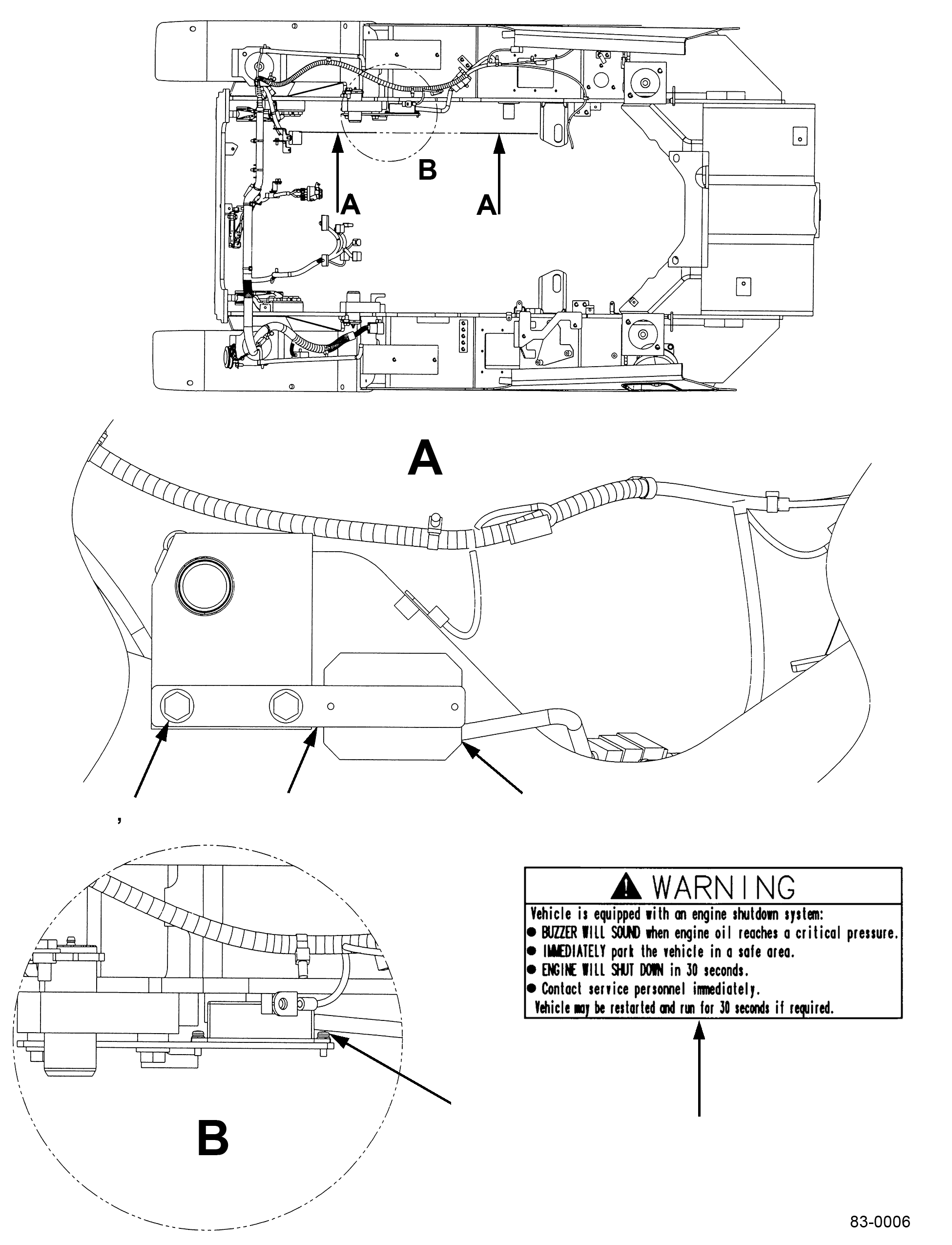 ENGINE SHUT DOWN SYSTEM 3EB-01-A7550 KOMATSU