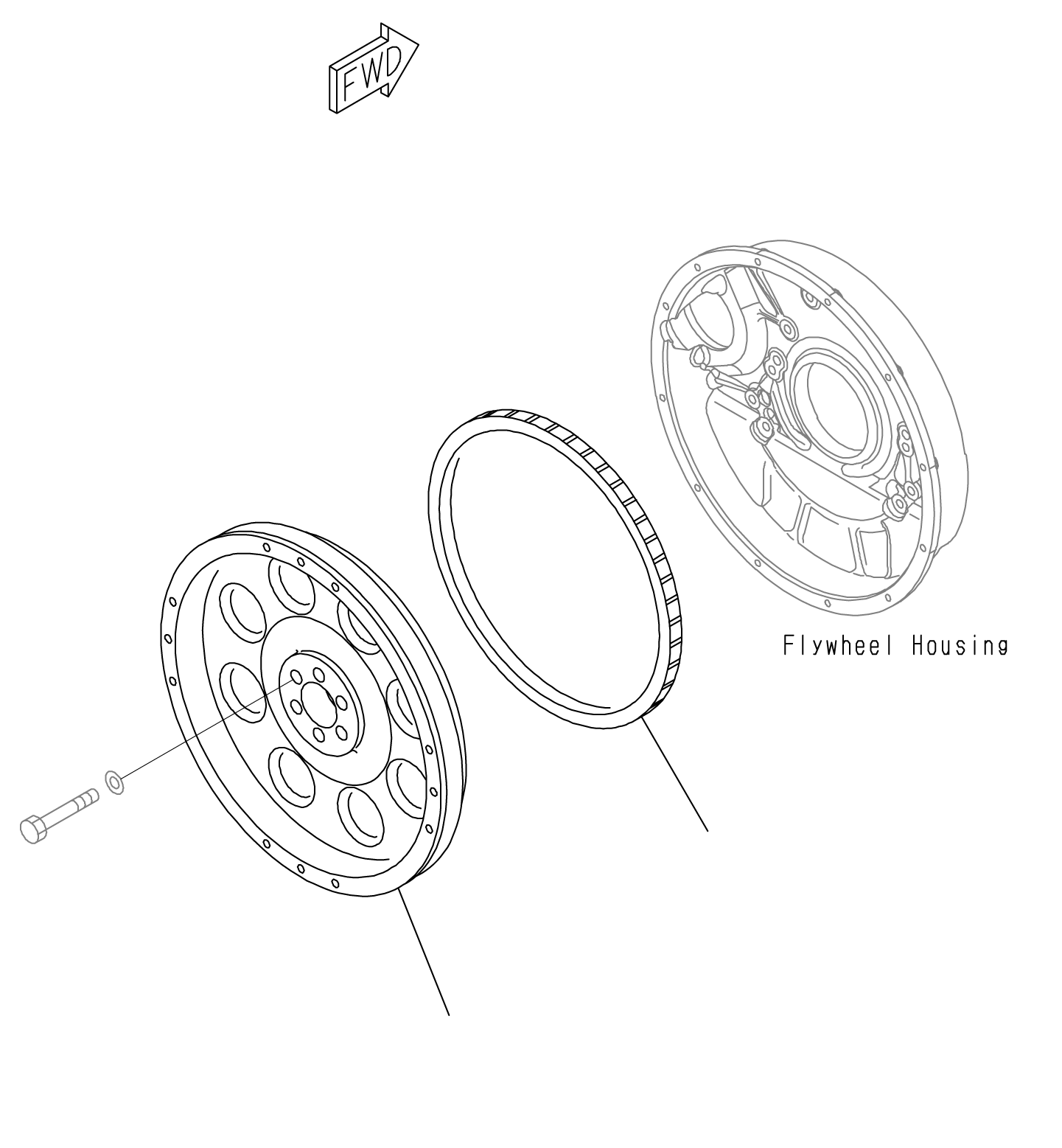 FLYWHEEL ASSY 6206-31-4133 KOMATSU