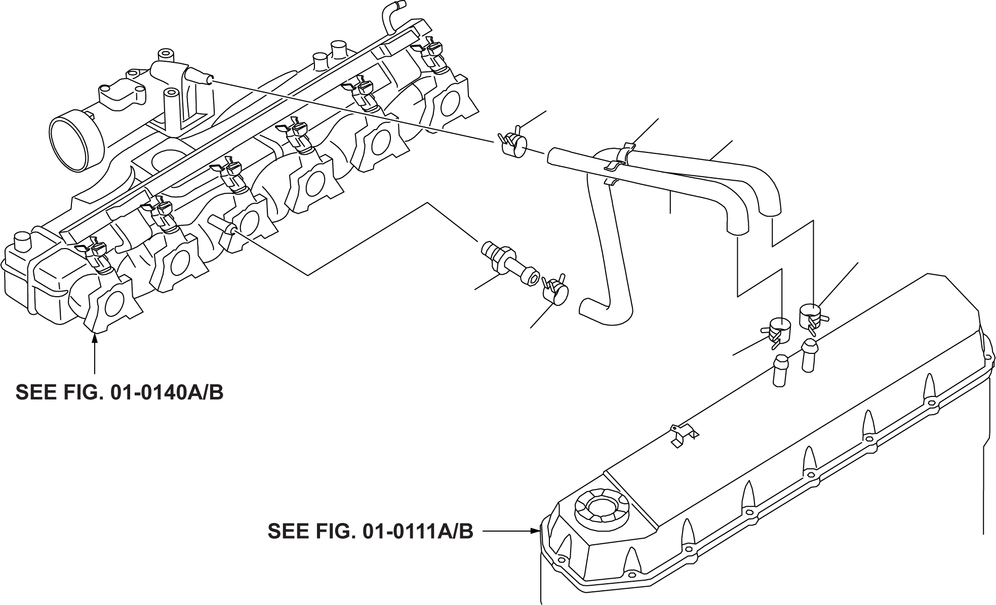 PCV VALVE ASSY (CARB 2010) 11810-45V00 KOMATSU