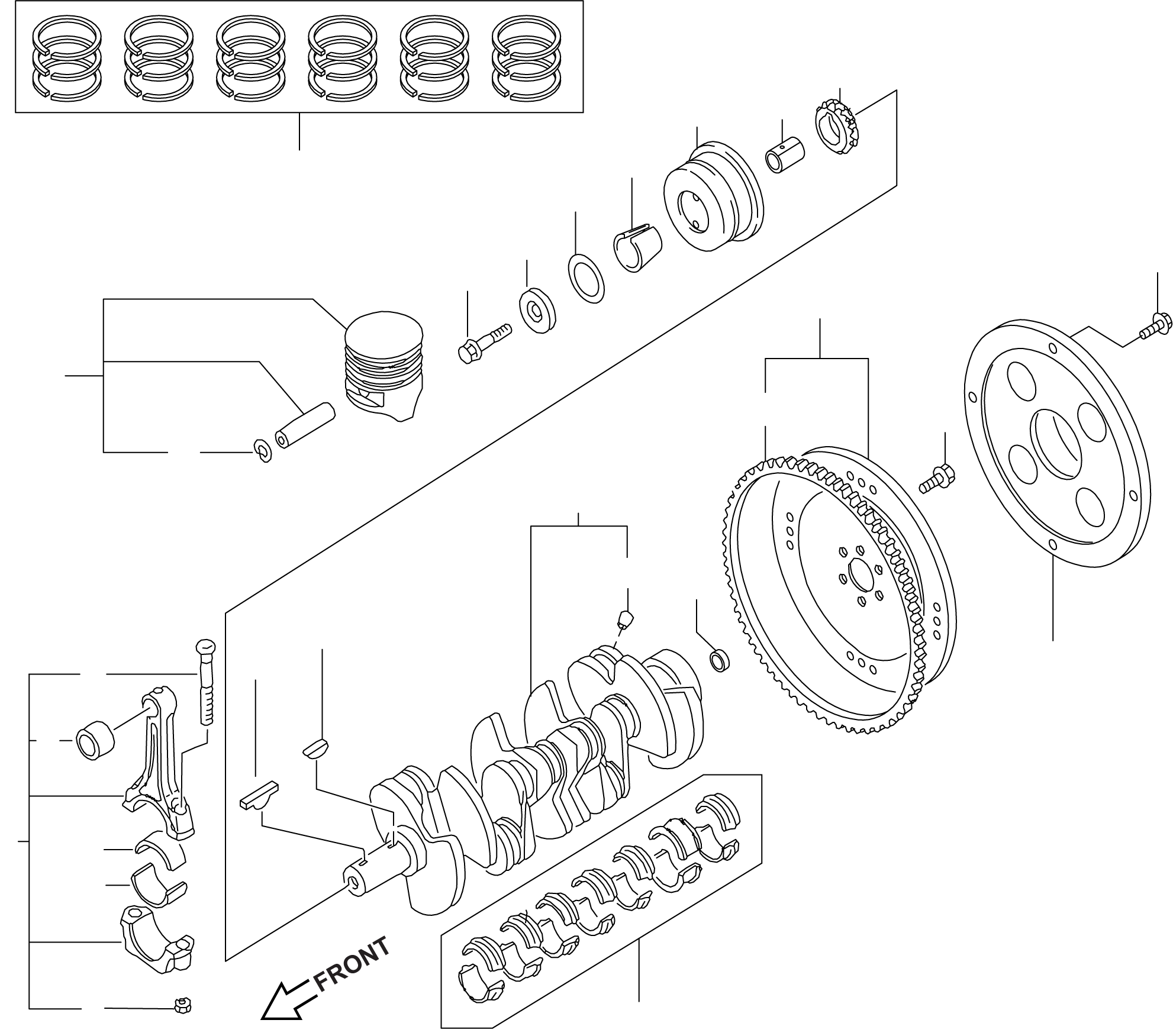 PISTON, GRADE 1 (STD) A2010-VB061 KOMATSU