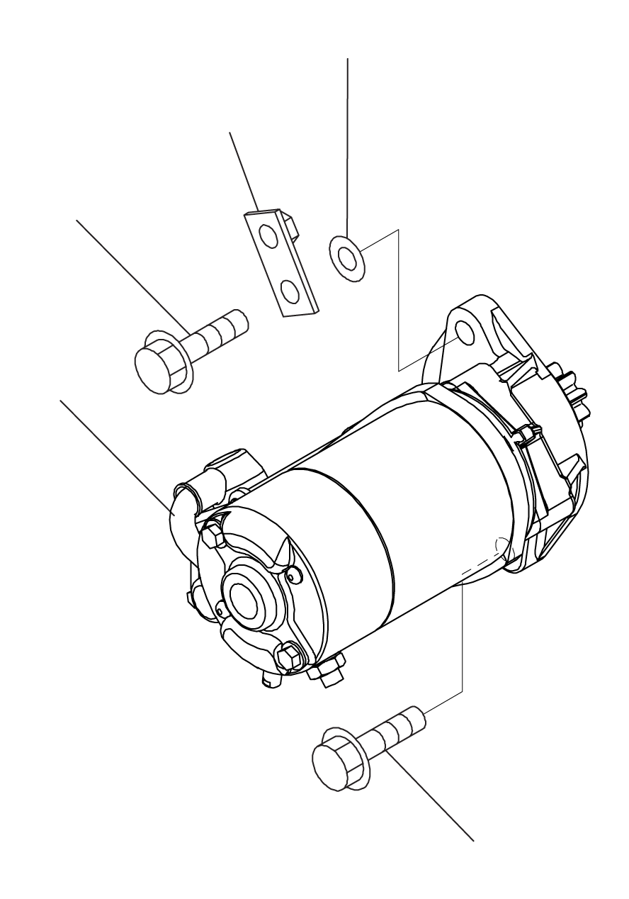 STARTING MOTOR ASSY, 2.5KW 600-813-1320 KOMATSU
