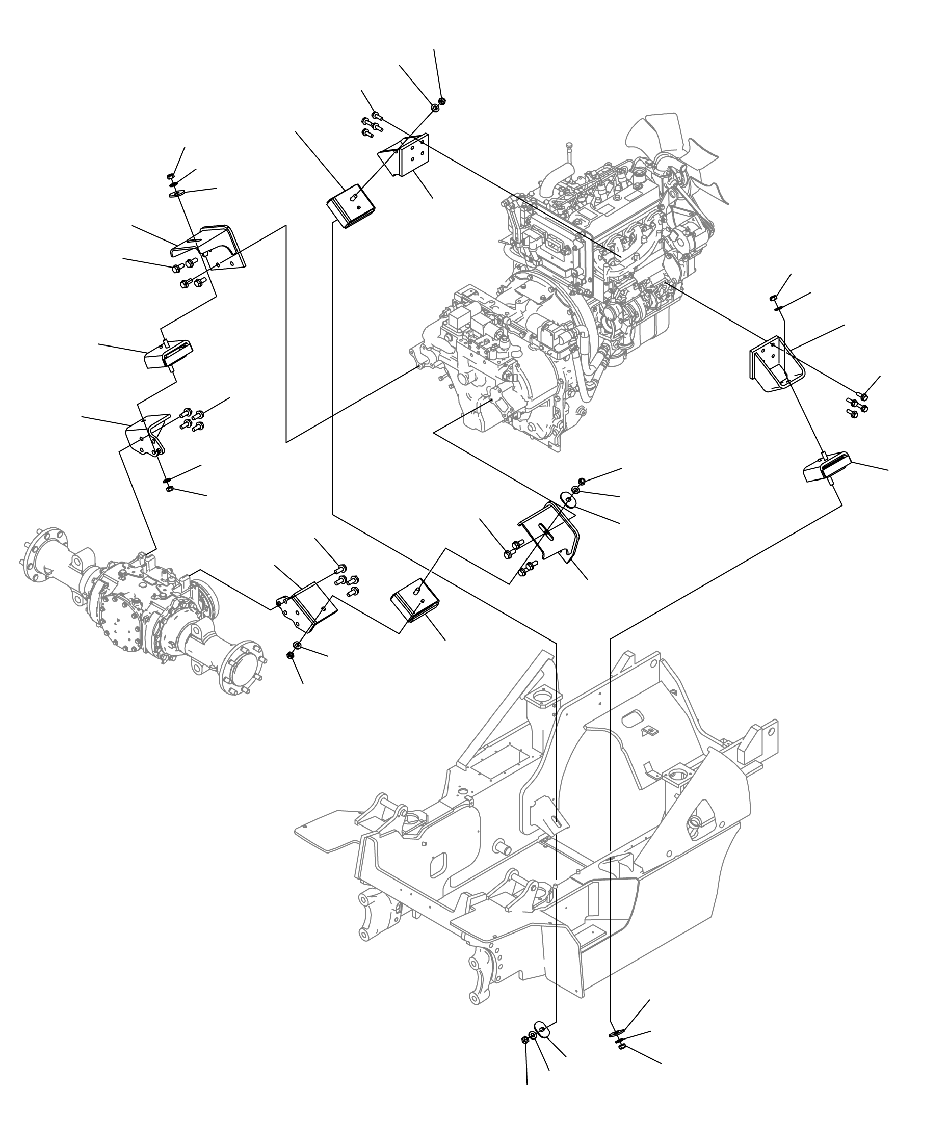 Кронштейн прав. 3EC-01-52160SG KOMATSU