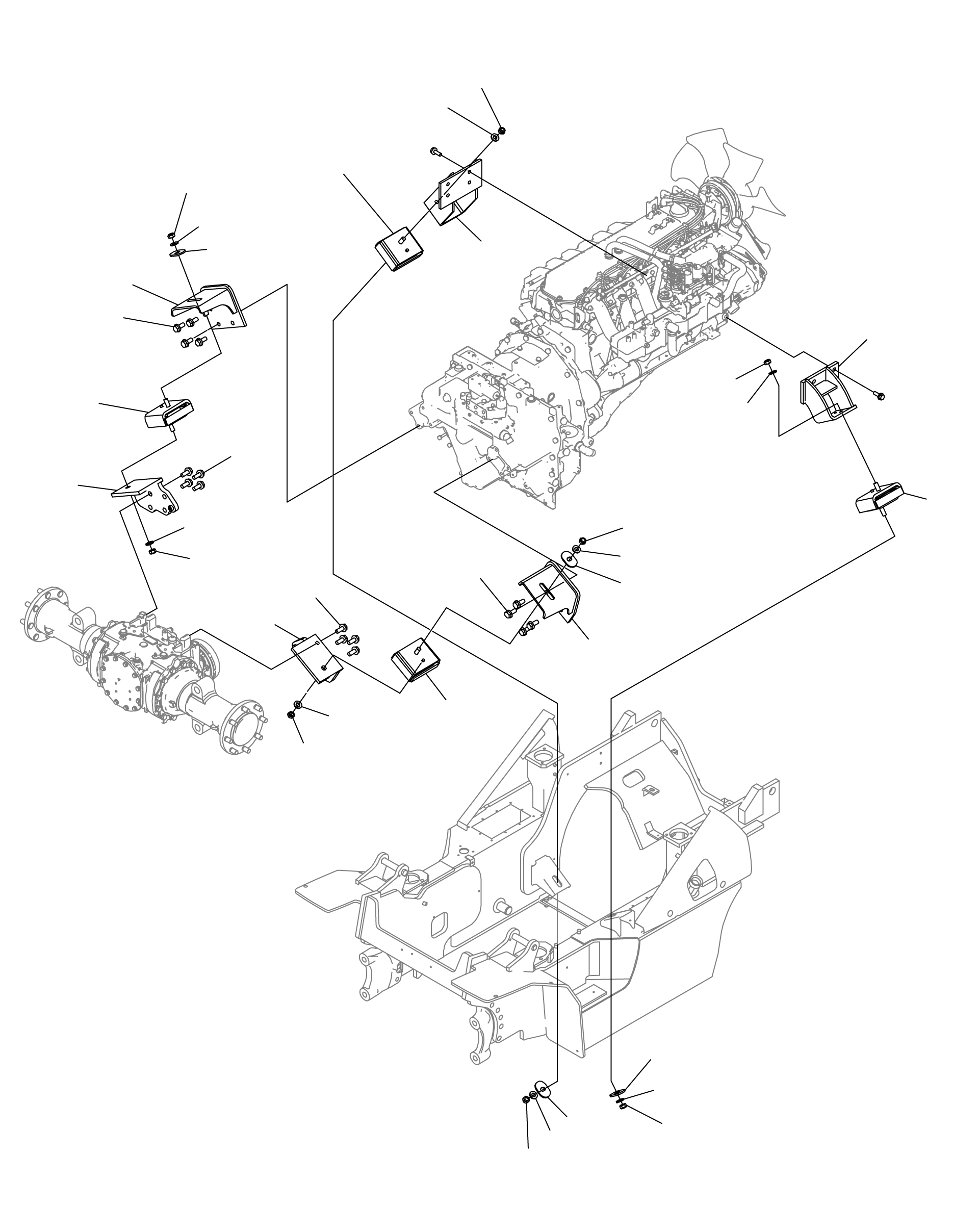 Кронштейн прав. 3EC-01-52140SG KOMATSU