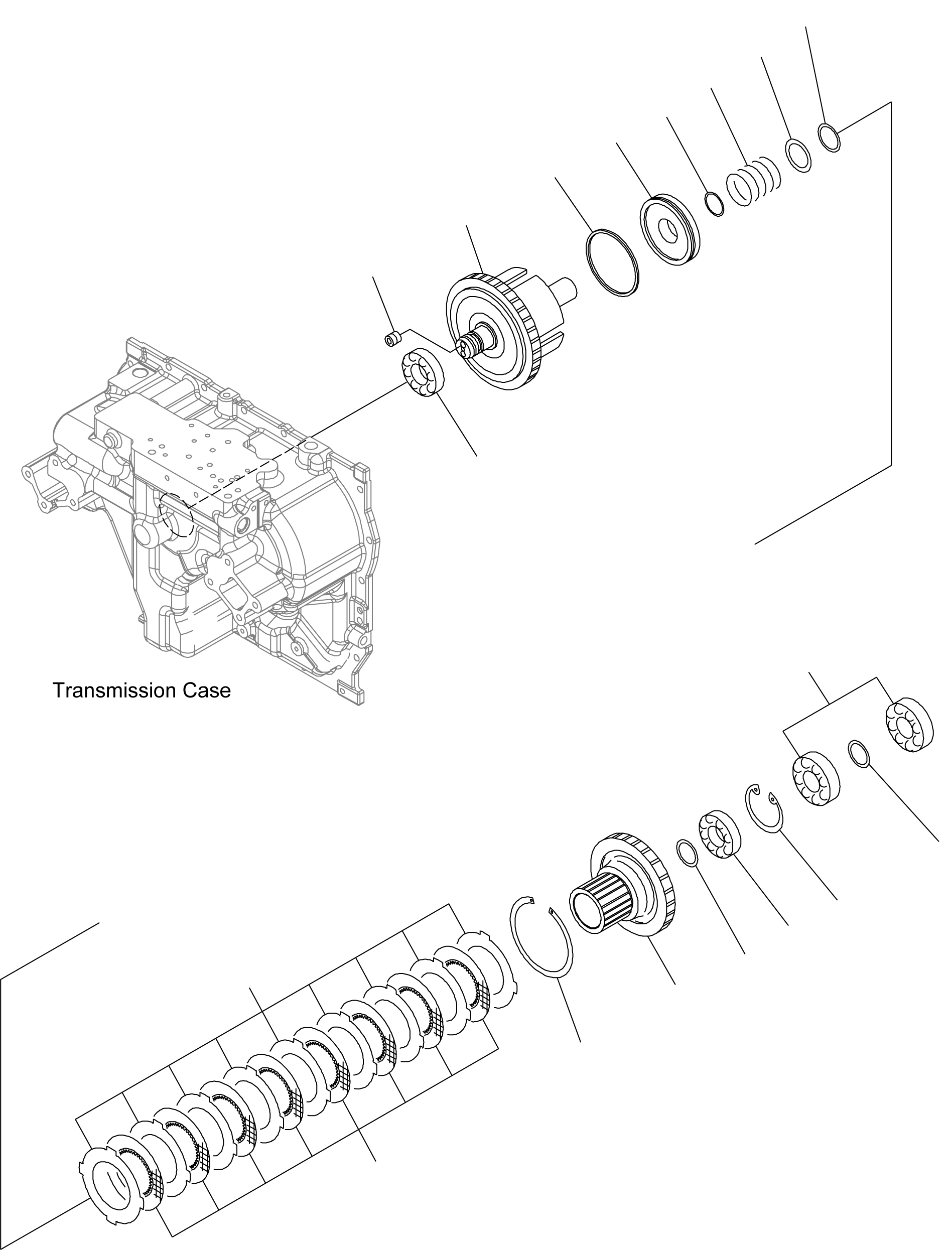 REVERSE SHAFT ASSY, R1 37C-1TB-5060 KOMATSU
