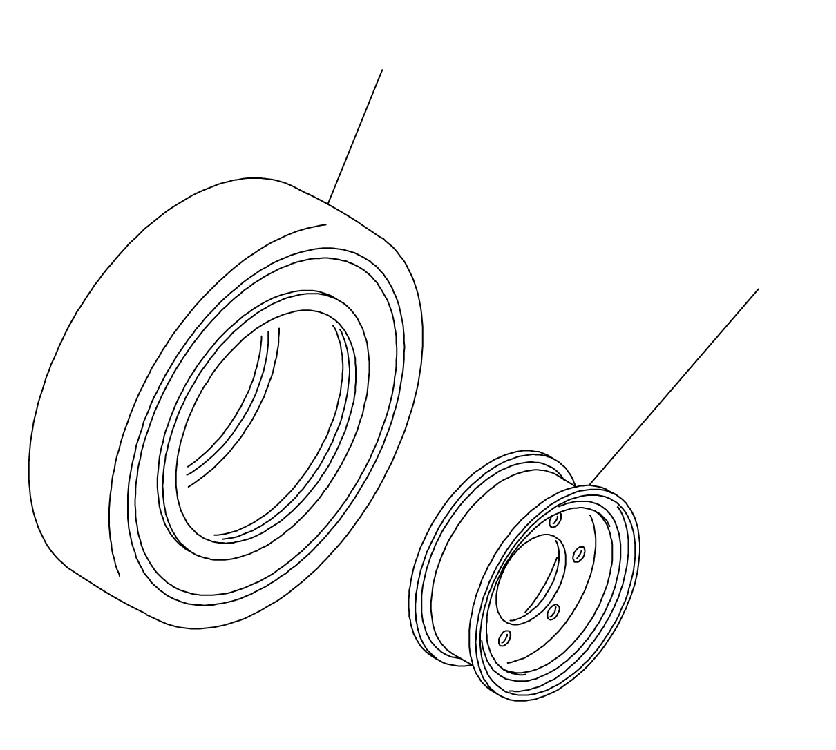 TIRE ASSY 37B-1GJ-3060 KOMATSU