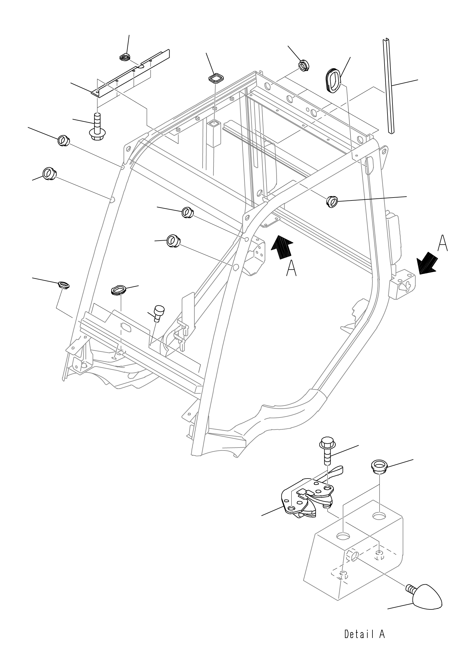 Проходная втулка NYNUB65521 KOMATSU