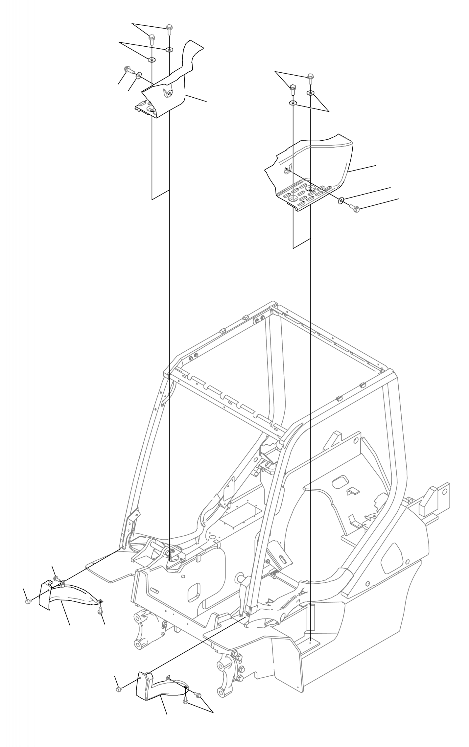 COVER, R.H. (COMPACT CHASSIS) 3EC-50-51340 KOMATSU