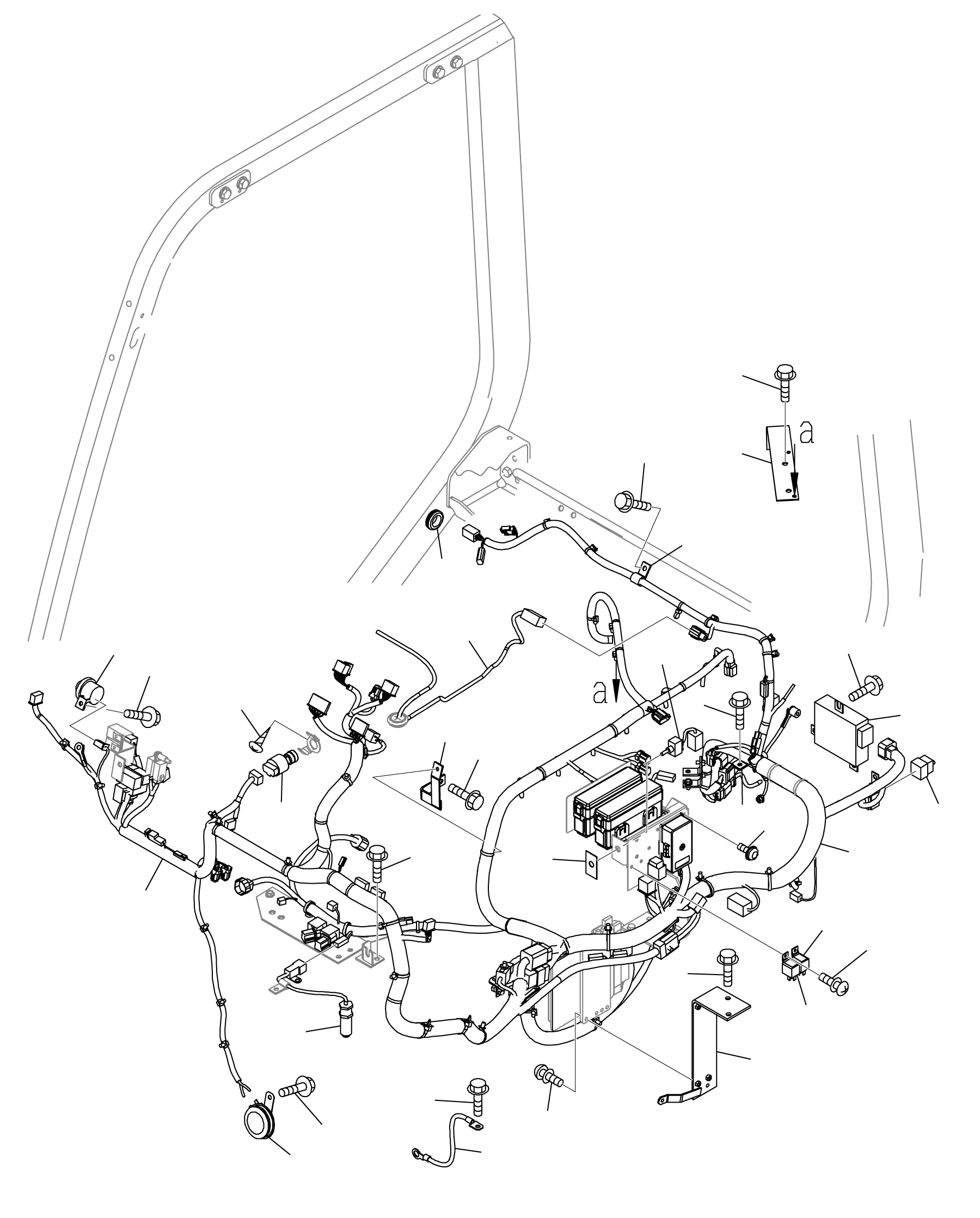 HARNESS, DASHBOARD 3EC-55-A7475 KOMATSU