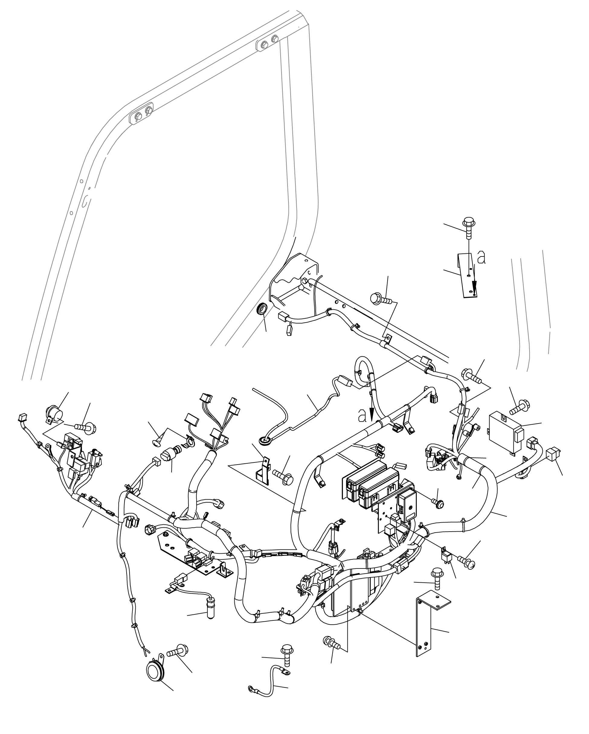 HARNESS, ENGINE 3EC-55-A7381 KOMATSU