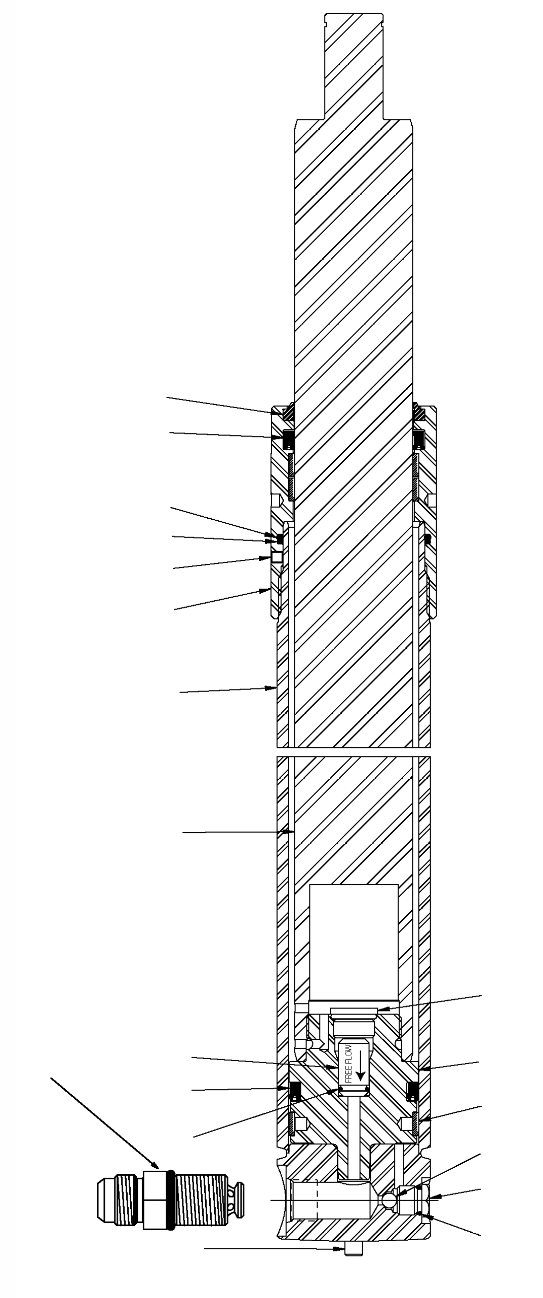 MAIN LIFT CYLINDER, 95 OCL CC1001394 KOMATSU